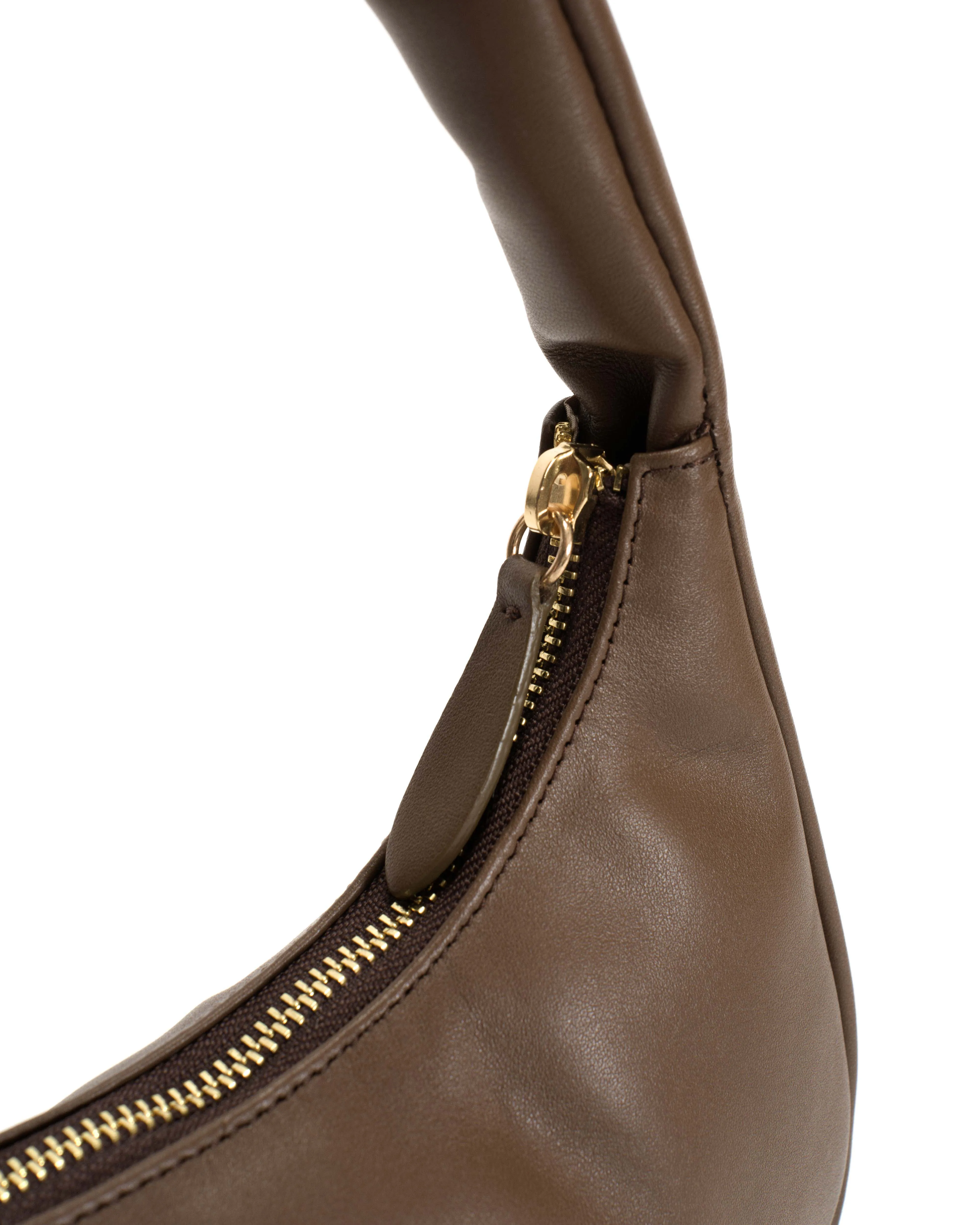 Shane petite pillow bag Soft calf Dark taupe sold by Anonymous Copenhagen product image thumbnail 3