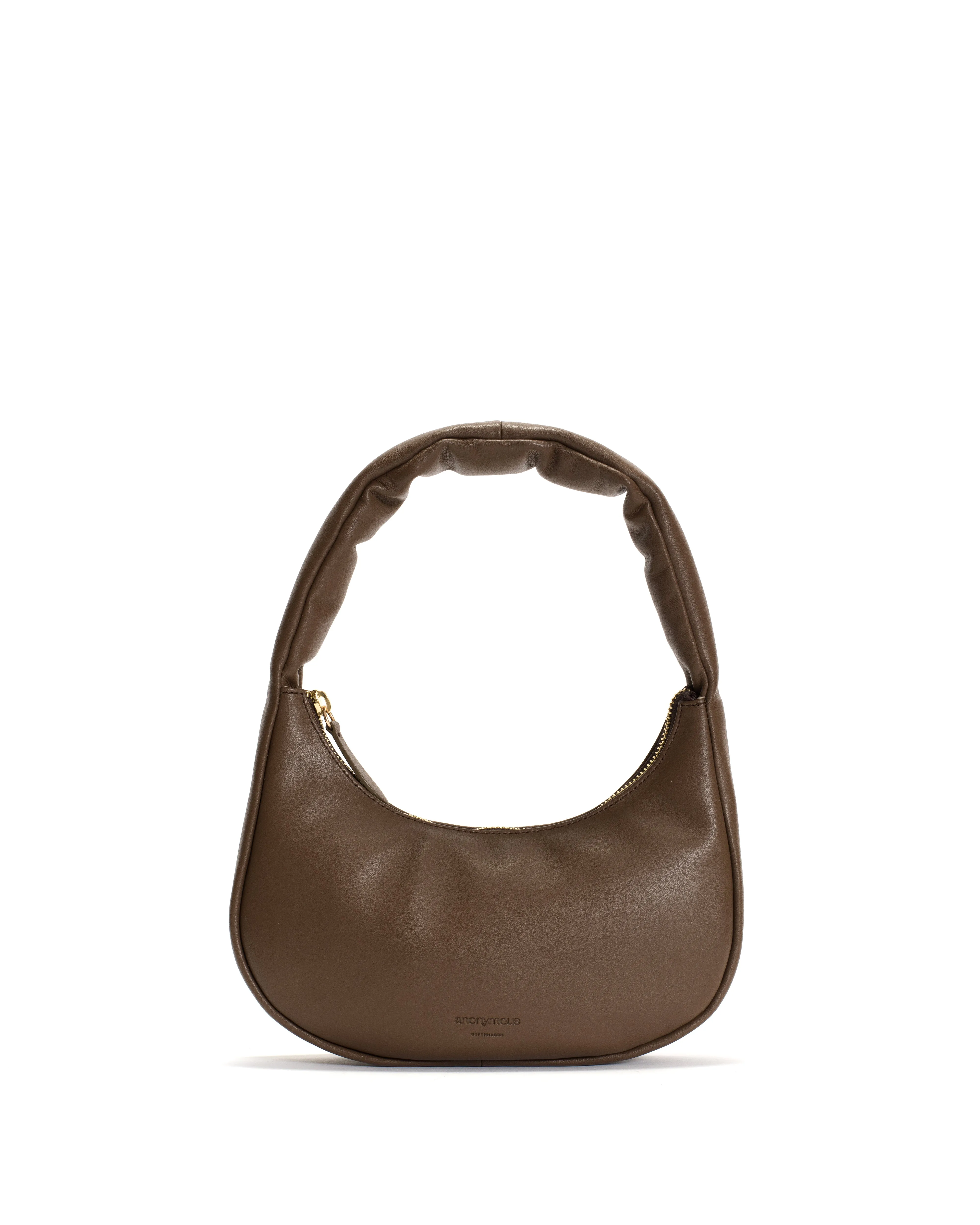 Shane petite pillow bag Soft calf Dark taupe sold by Anonymous Copenhagen