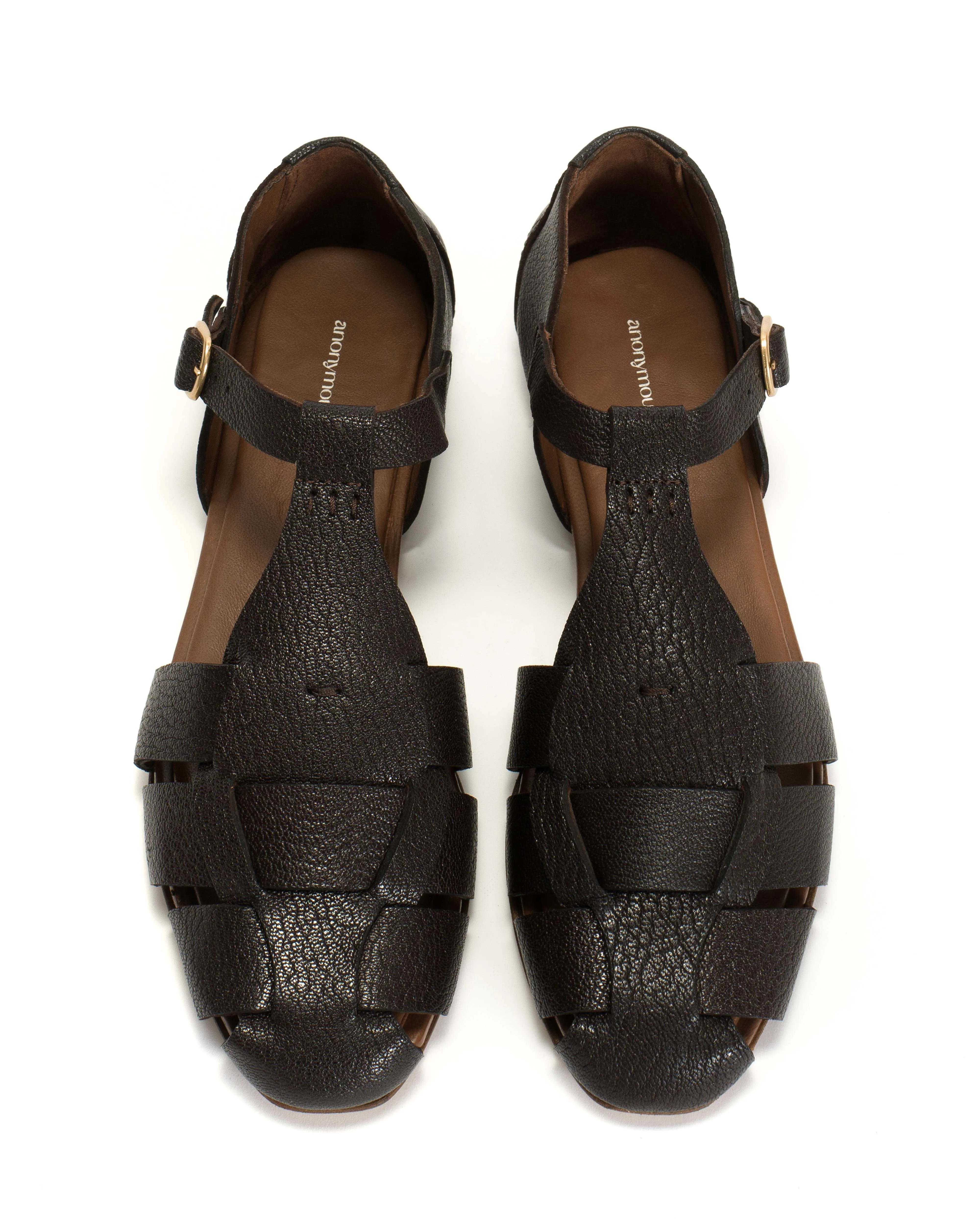 Lain flats Grained chevre goat Coffee brown sold by Anonymous Copenhagen product image thumbnail 3