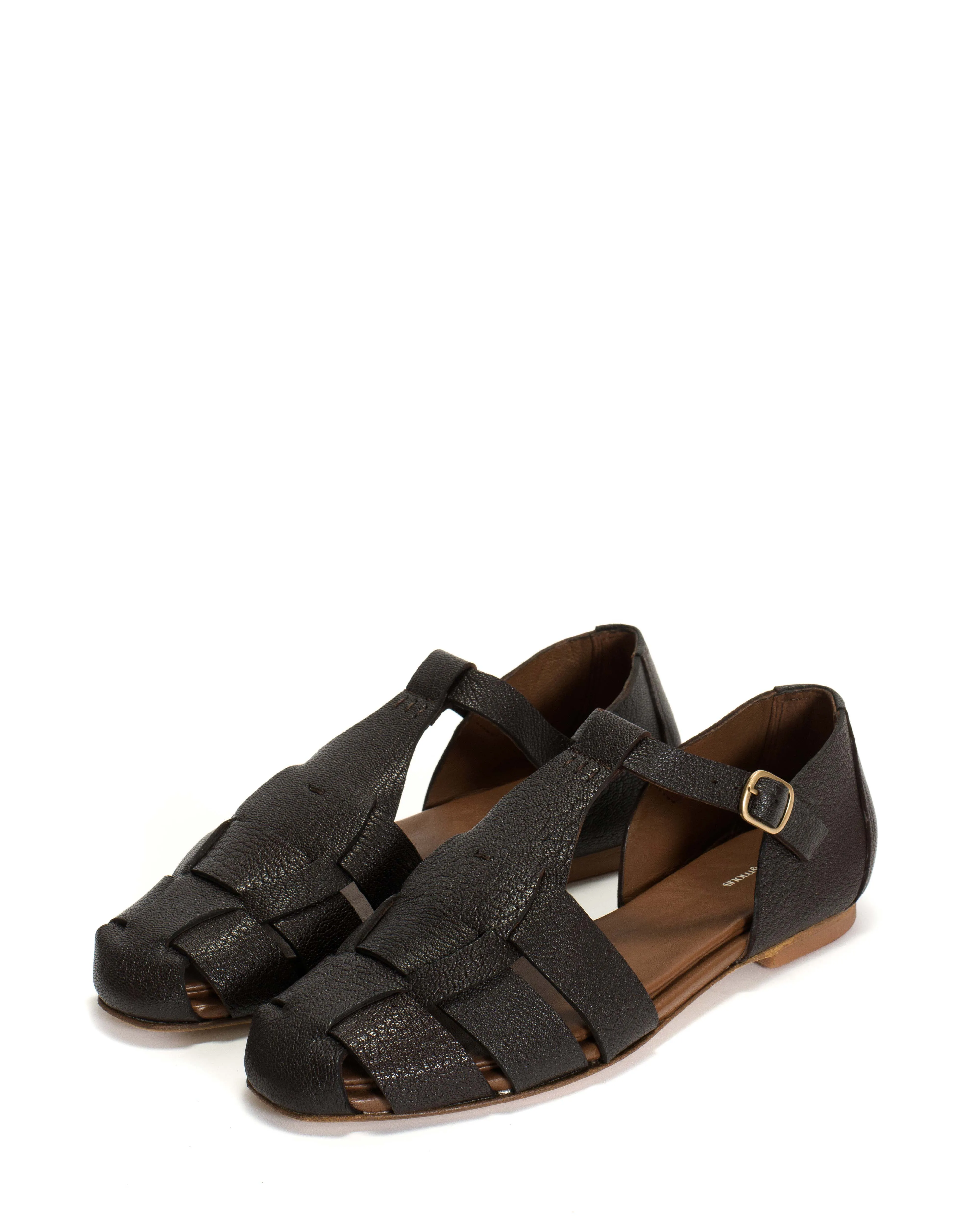 Lain flats Grained chevre goat Coffee brown sold by Anonymous Copenhagen product image thumbnail 2