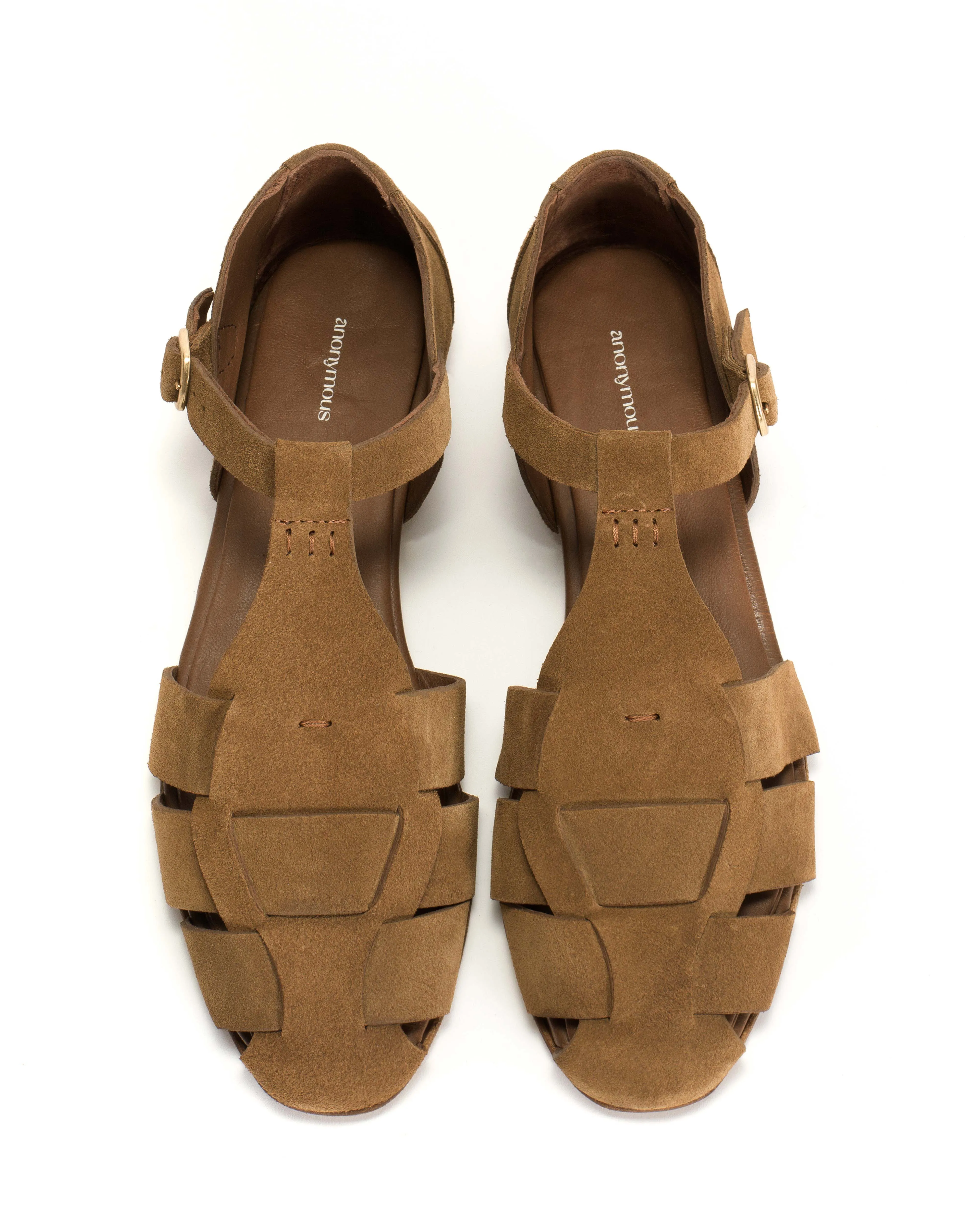 Lain flats Calf suede Cinnamon sold by Anonymous Copenhagen product image thumbnail 3