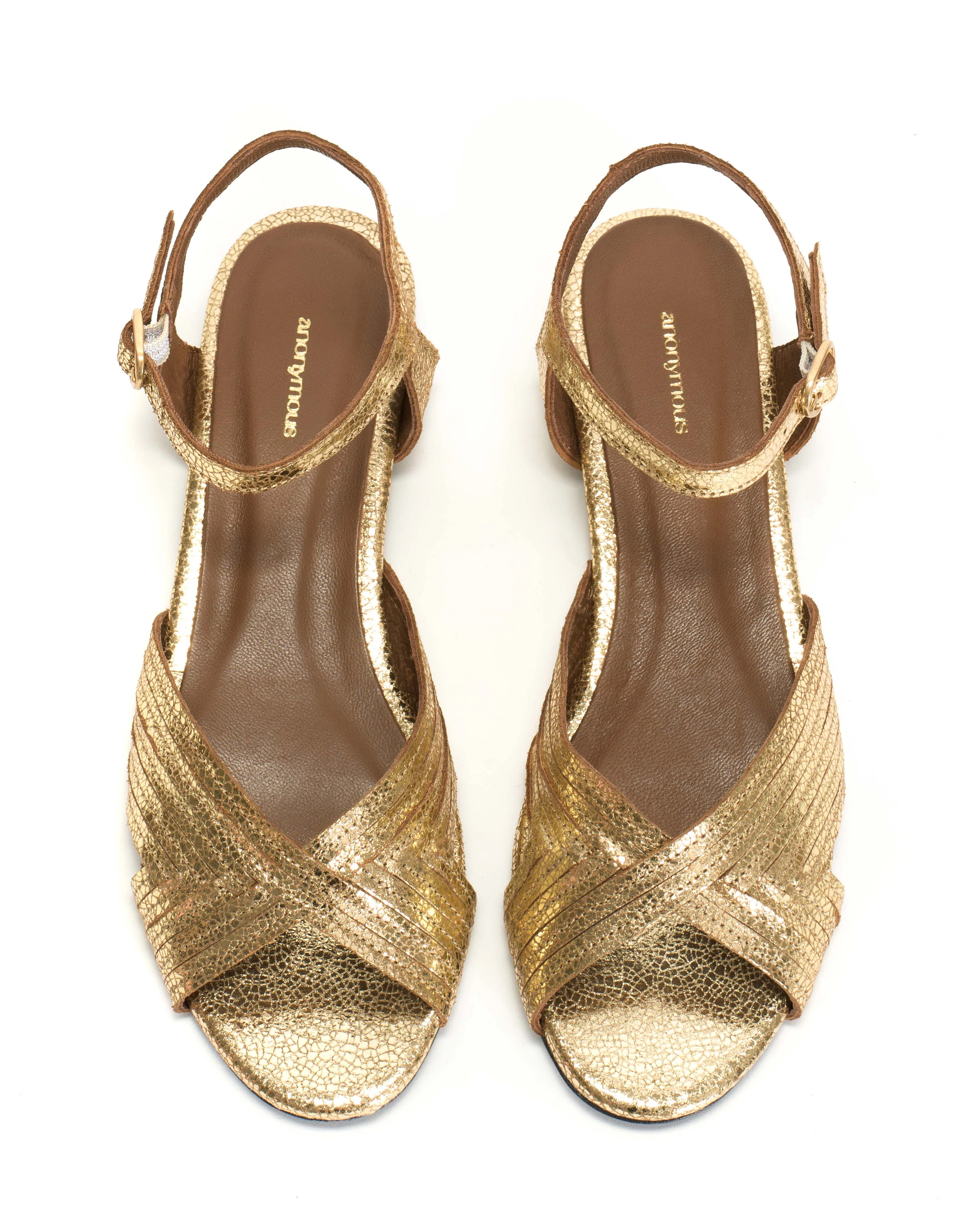 Niabi 10 Crackled metallic goat Gold sold by Anonymous Copenhagen product image thumbnail 3