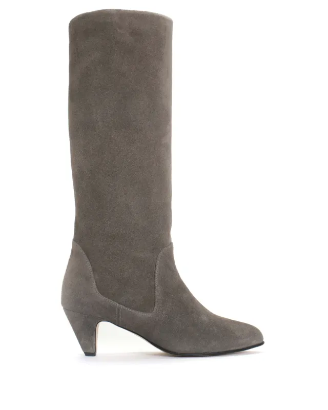 Valle 50 stiletto Calf suede Shark grey sold by Anonymous Copenhagen