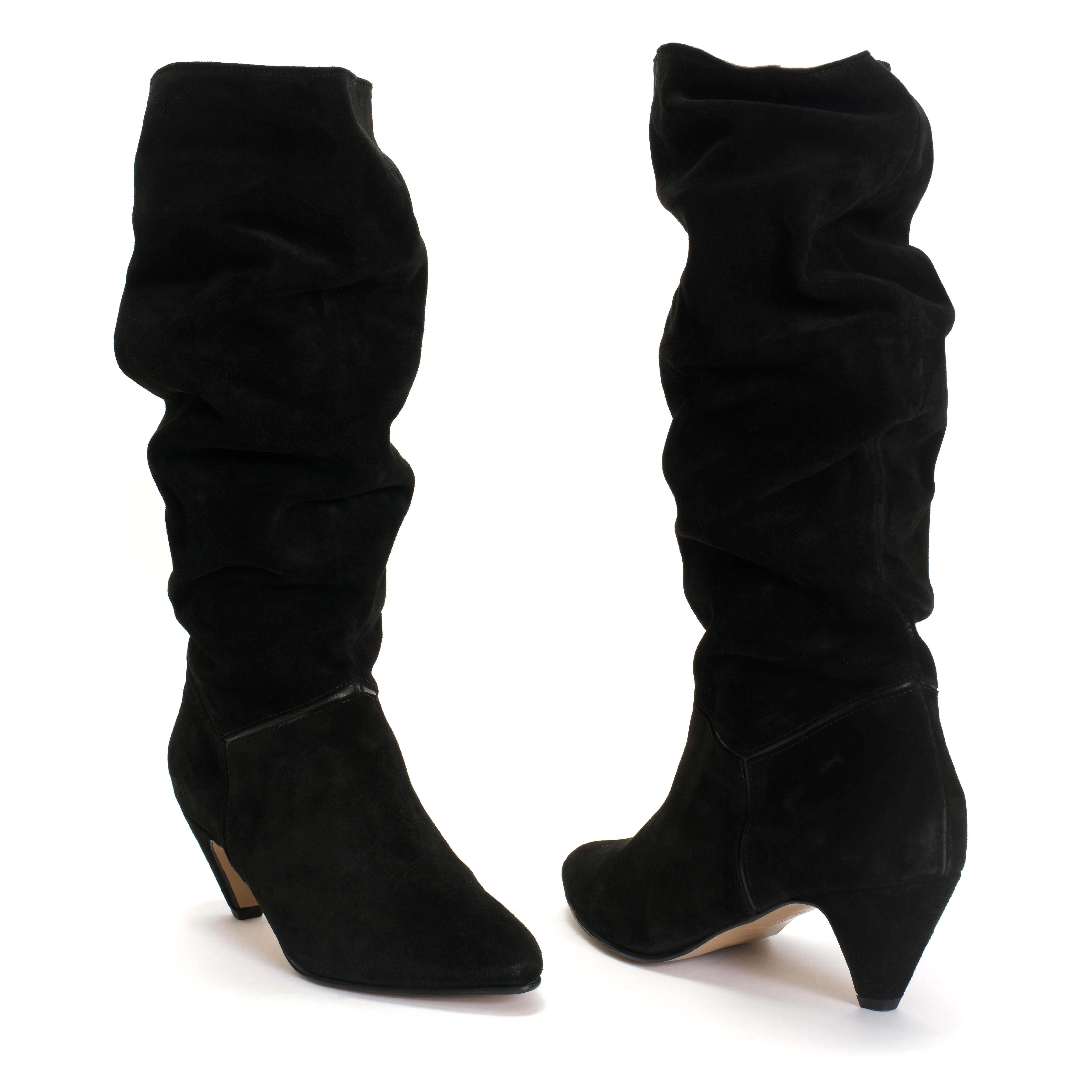 Jasmina 50 stiletto Calf suede & sleek leather Black sold by Anonymous Copenhagen product image thumbnail 4
