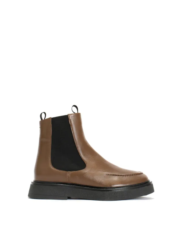 Kikie Soft calf Dark taupe & Black sold by Anonymous Copenhagen