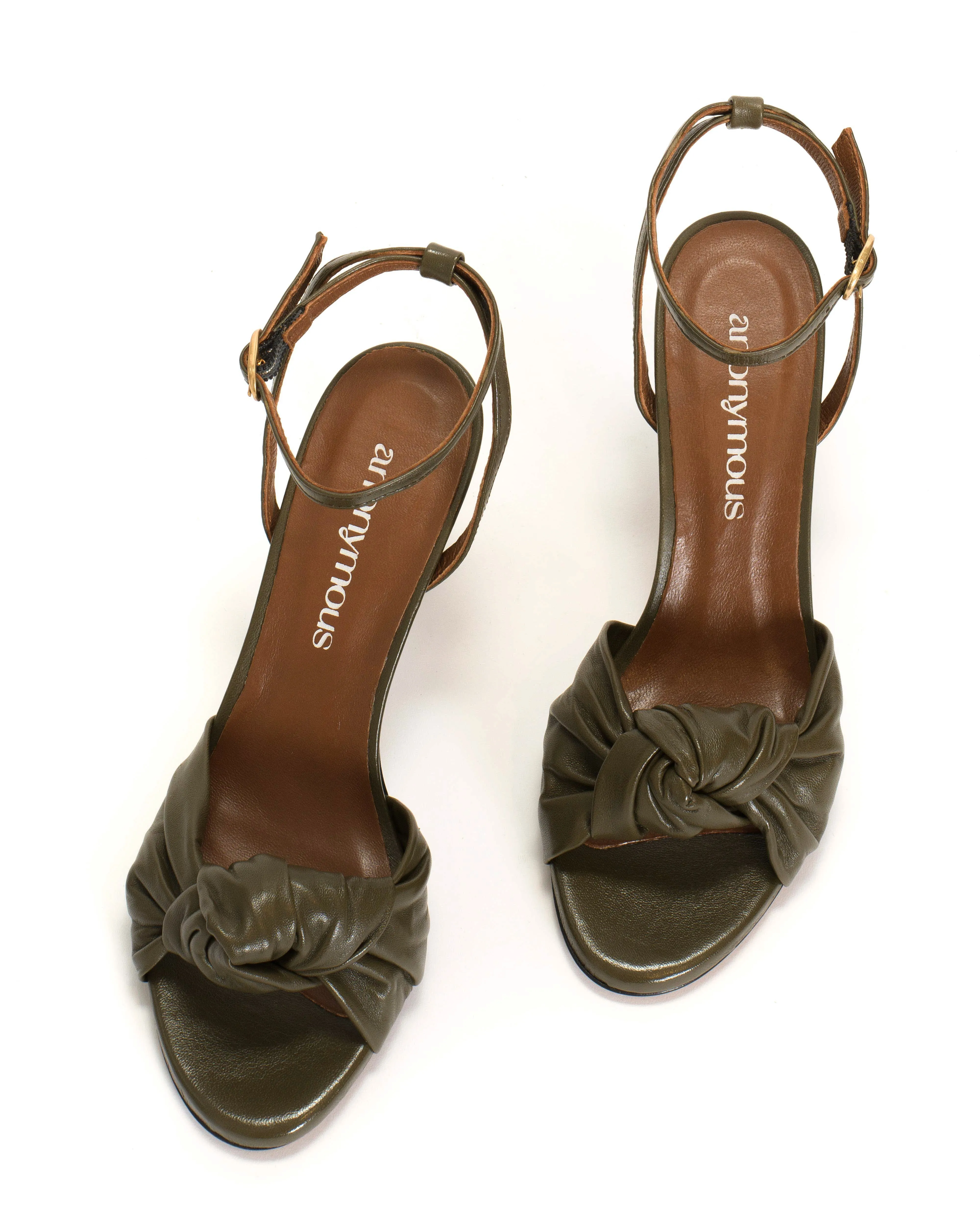 Aliza 75 Shiny lamb Olive green sold by Anonymous Copenhagen product image thumbnail 4