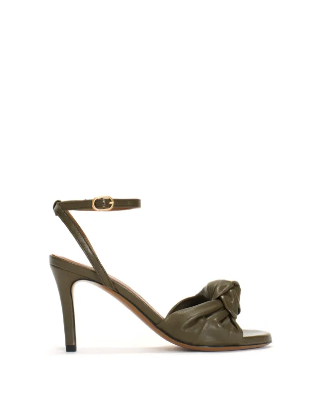Aliza 75 Shiny lamb Olive green sold by Anonymous Copenhagen