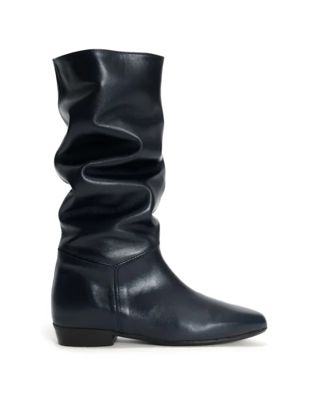 Jasmina 20 Soft calf & suede leather Dark blue sold by Anonymous Copenhagen