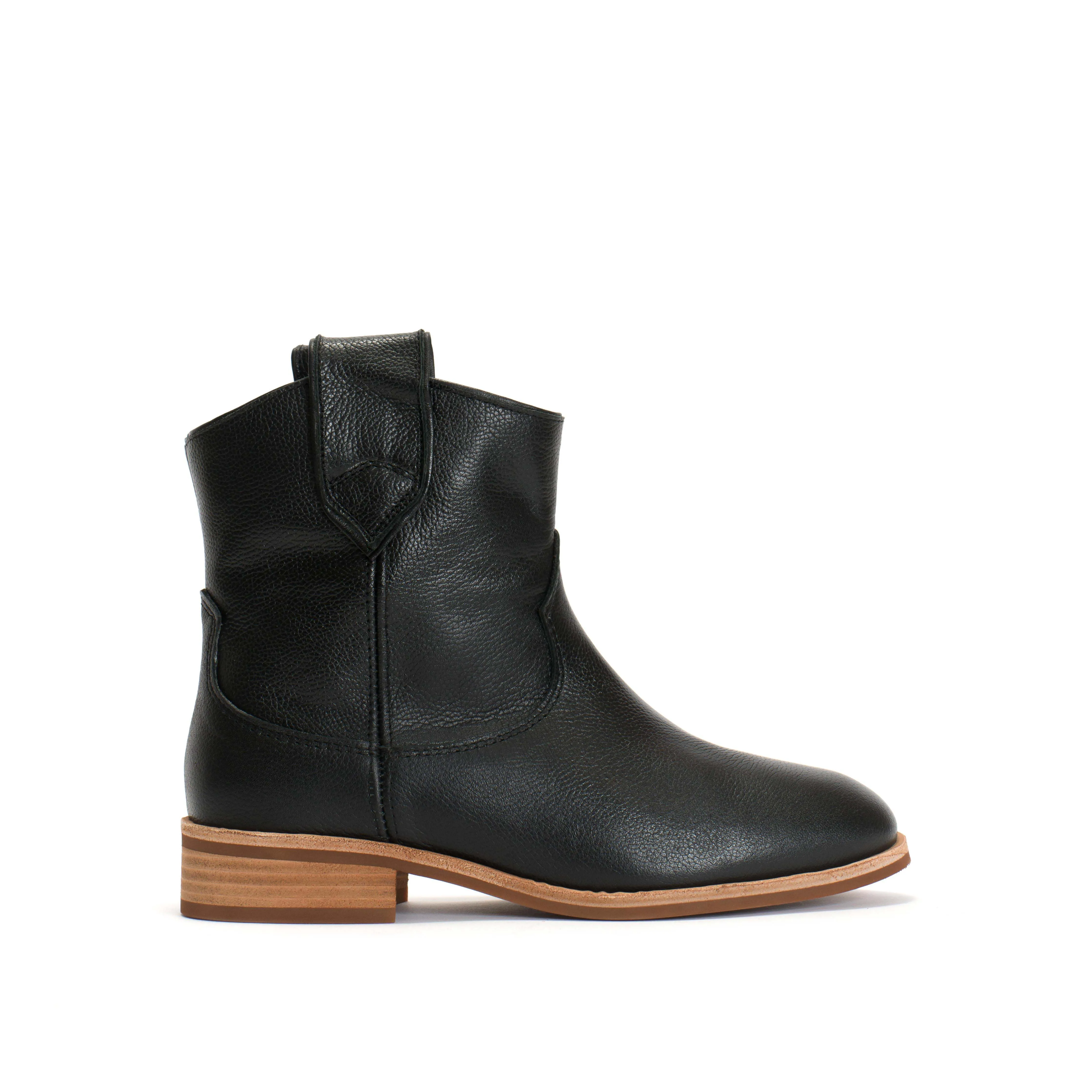 Monja Pebbled soft calf Black sold by Anonymous Copenhagen