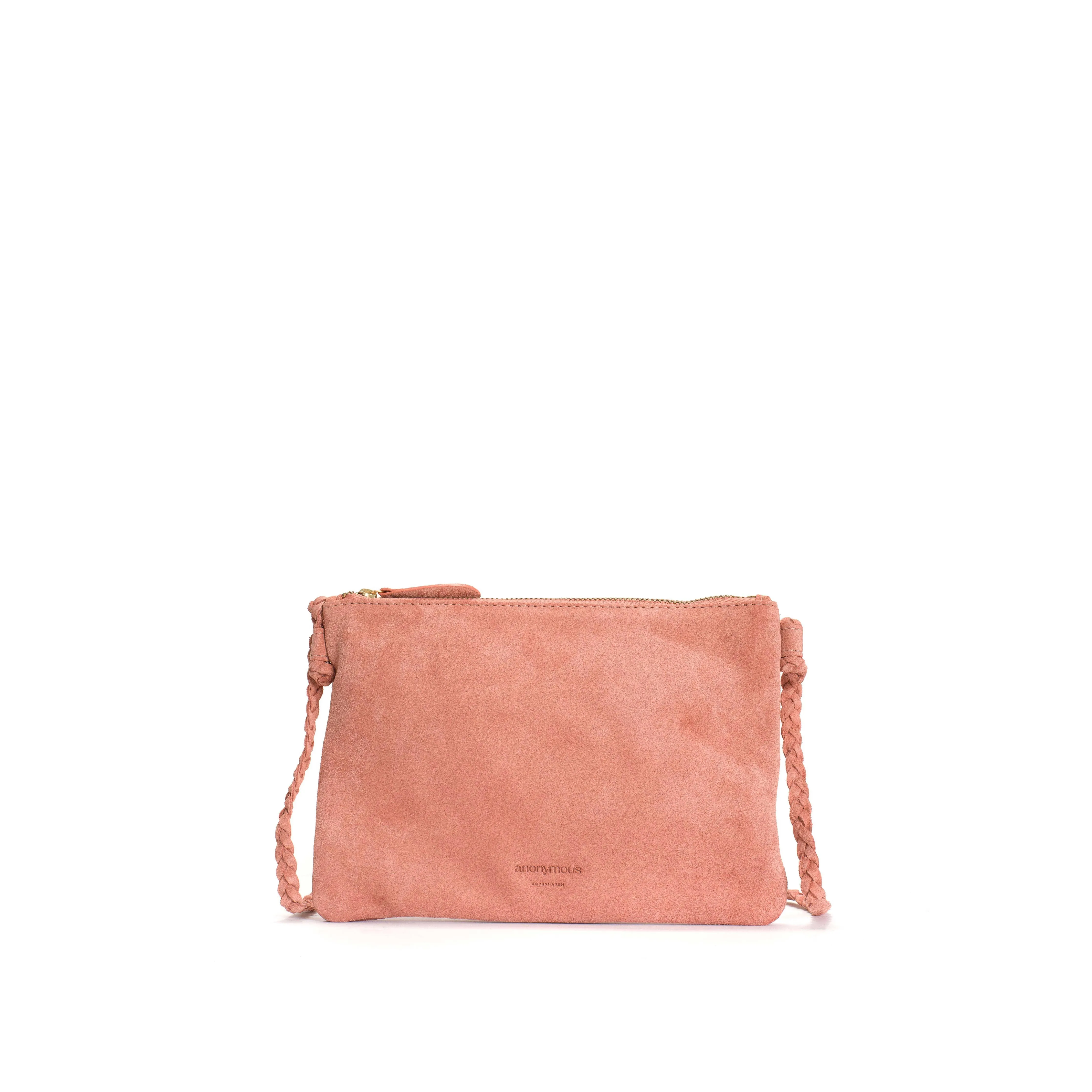 Thinna clutch Calf suede Candy pink sold by Anonymous Copenhagen