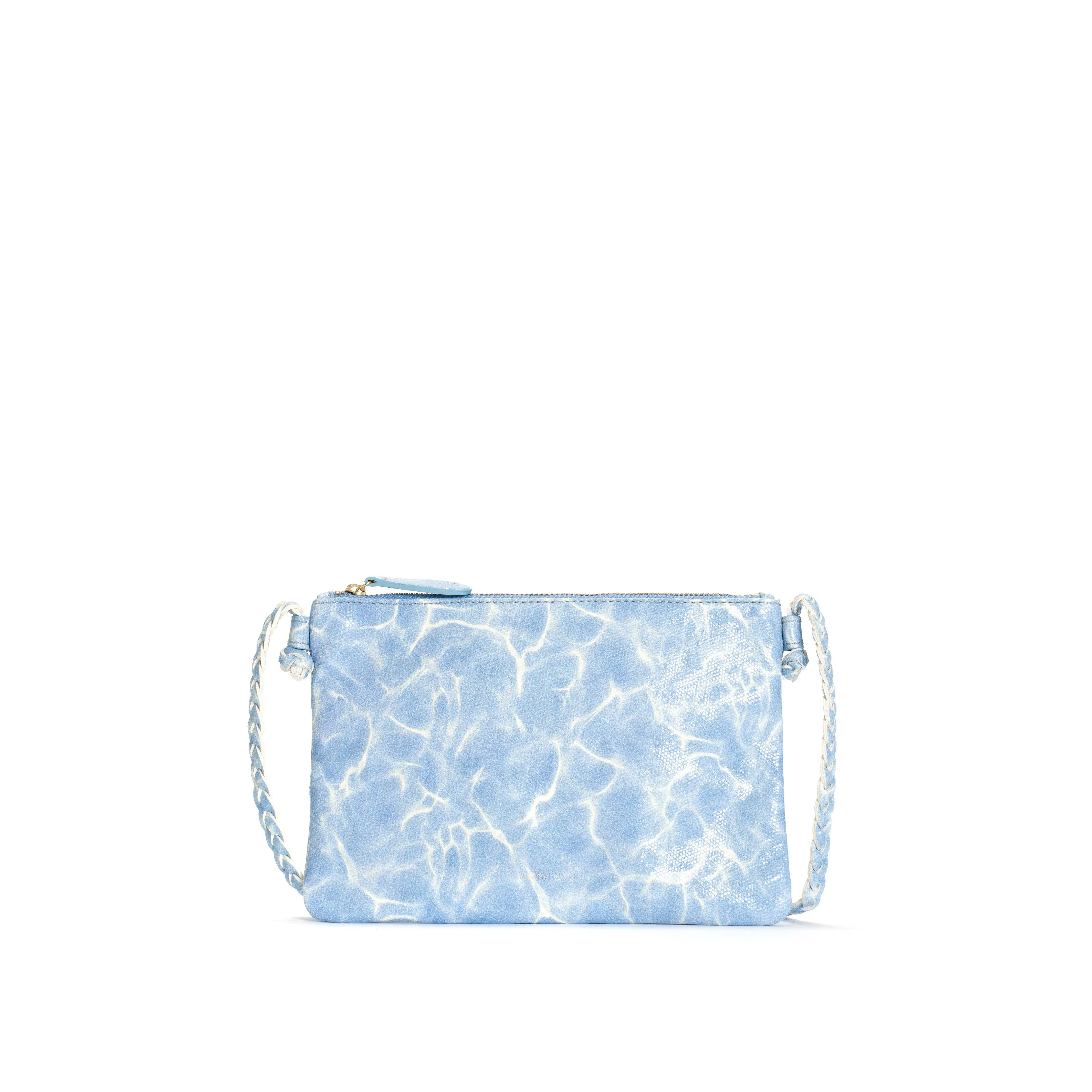 Thinna clutch Silky lamb print Pool blue sold by Anonymous Copenhagen