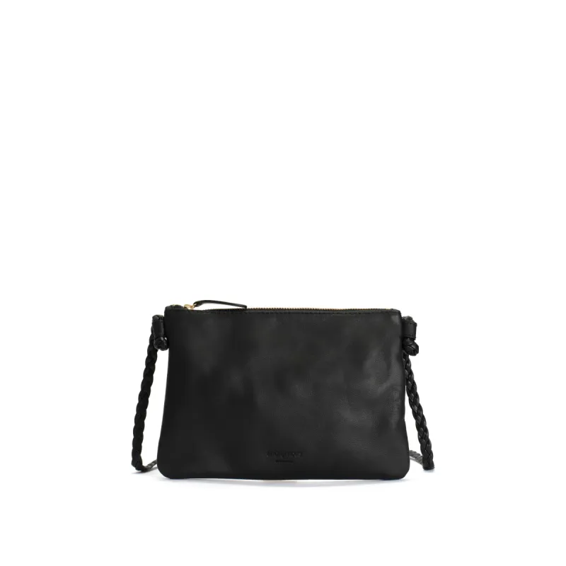 Thinna clutch Shiny lamb Black made by Anonymous Copenhagen