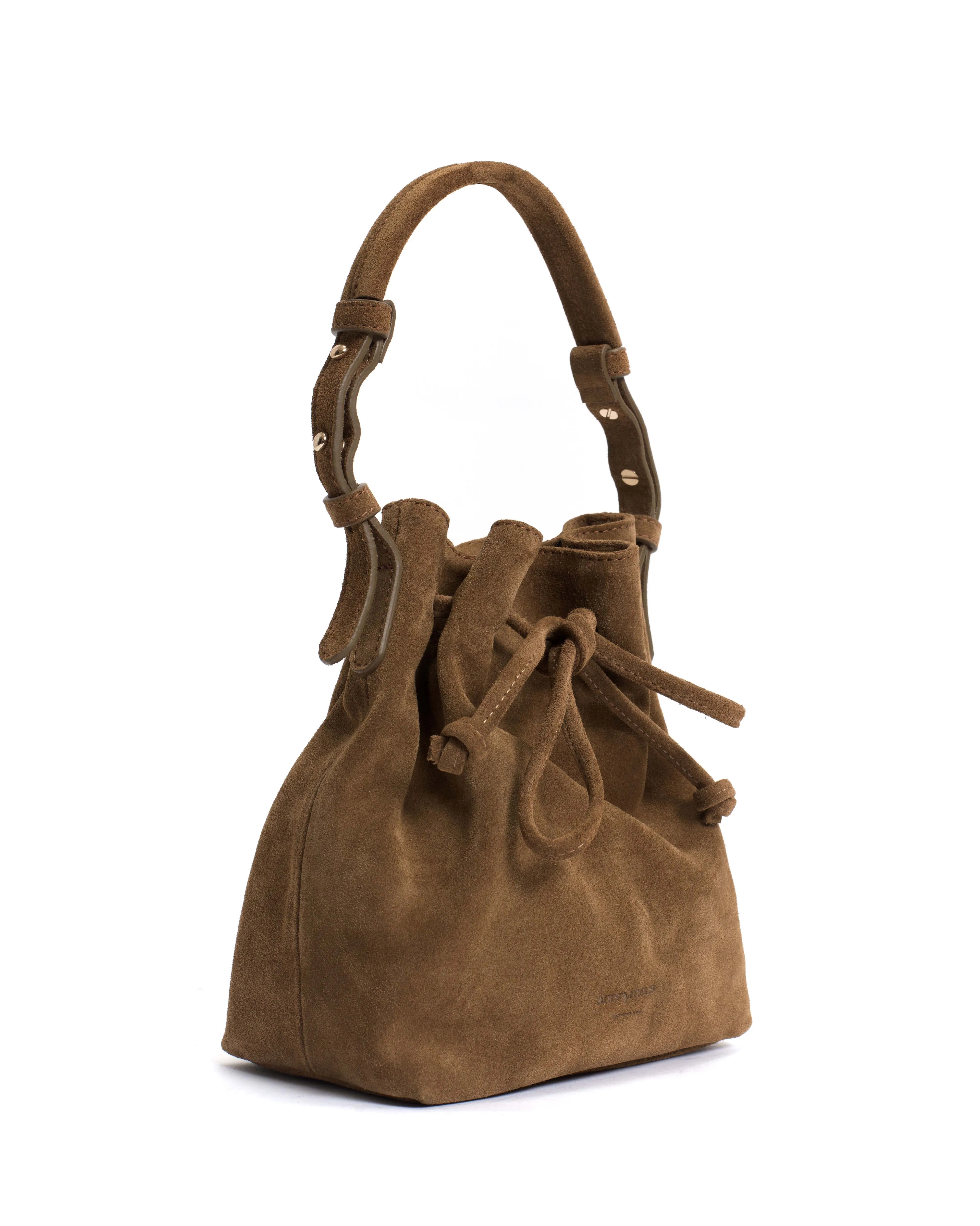Kacey petite bucket bag Calf suede Cinnamon sold by Anonymous Copenhagen product image thumbnail 2