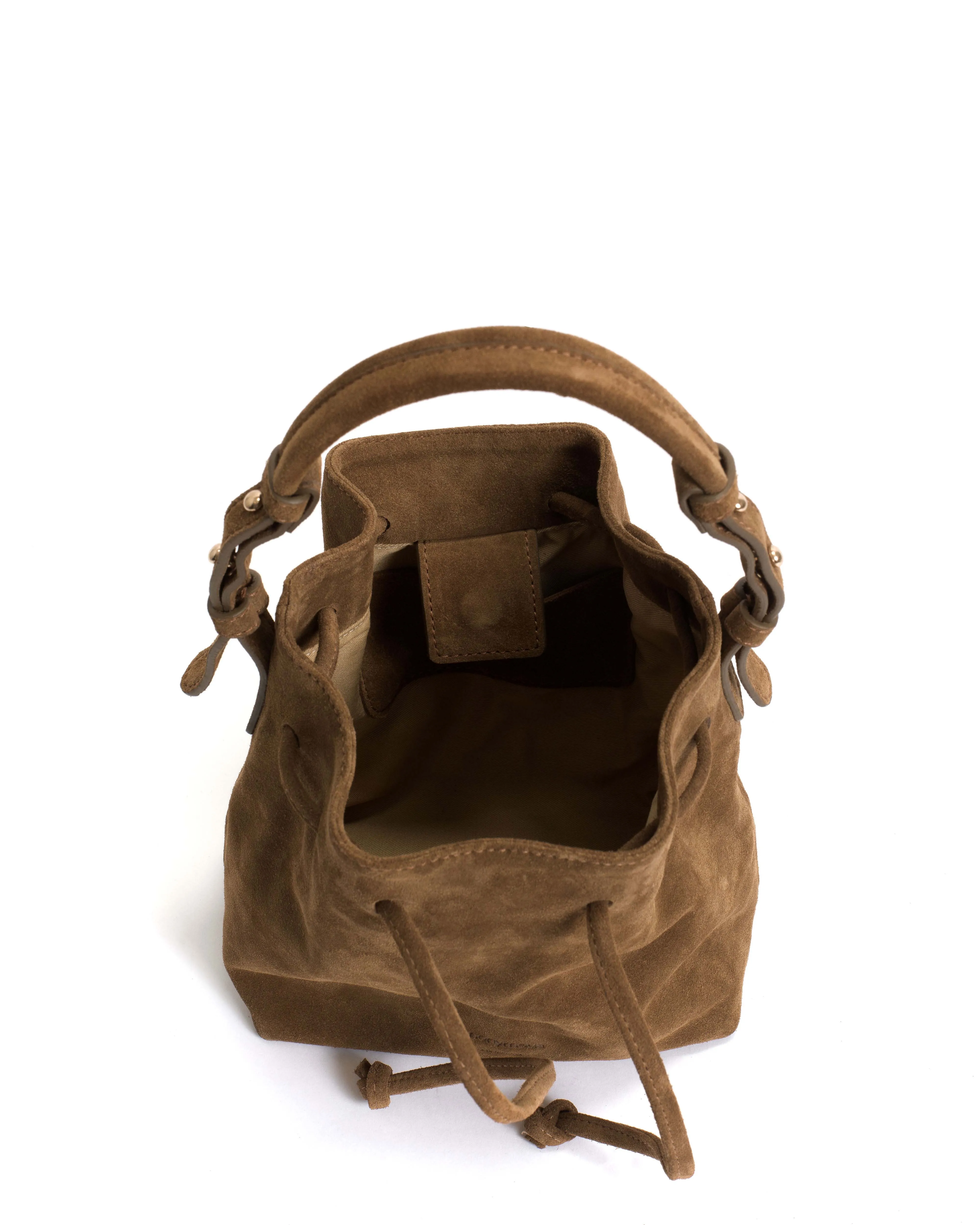 Kacey petite bucket bag Calf suede Cinnamon sold by Anonymous Copenhagen product image thumbnail 3
