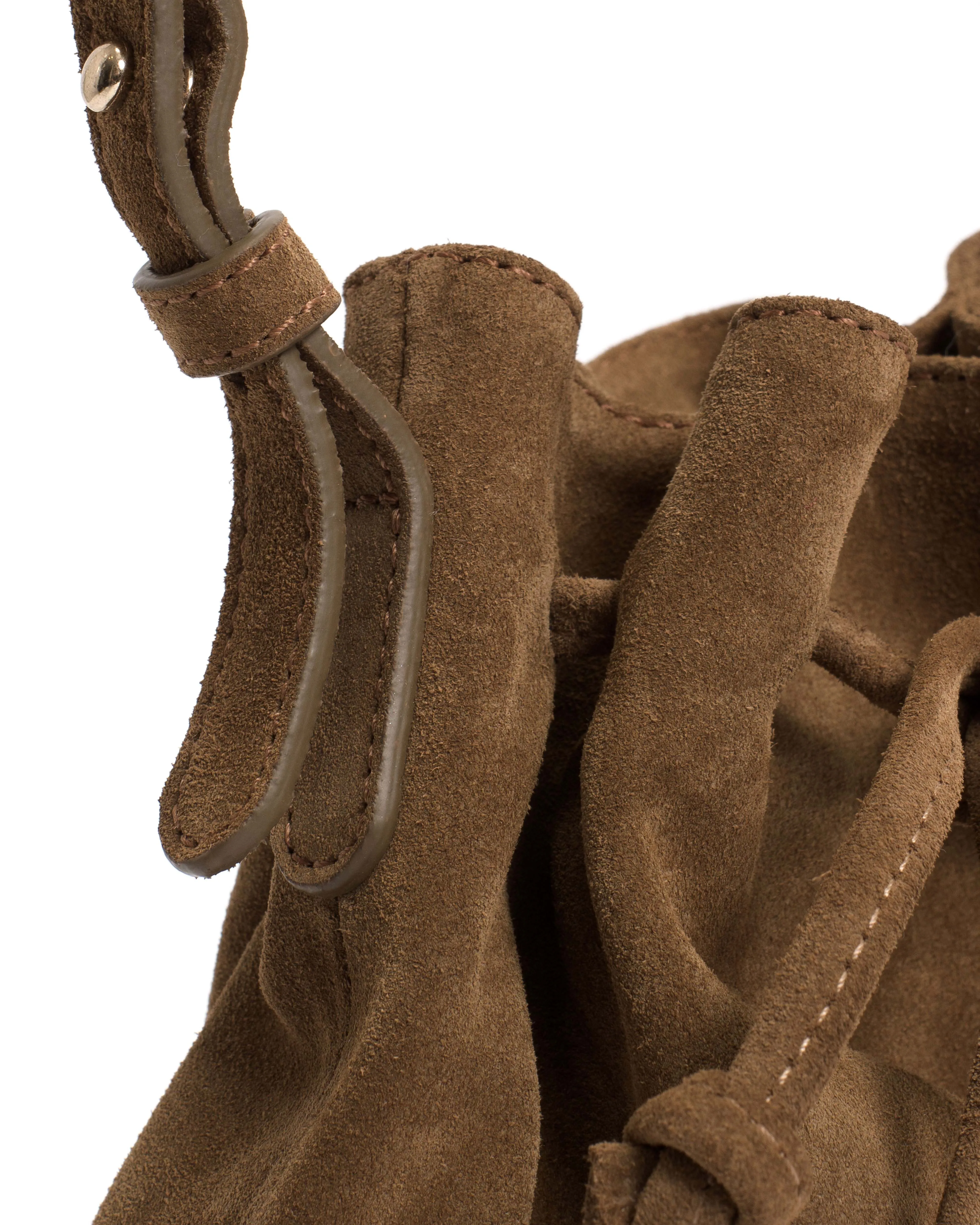 Kacey petite bucket bag Calf suede Cinnamon sold by Anonymous Copenhagen product image thumbnail 4