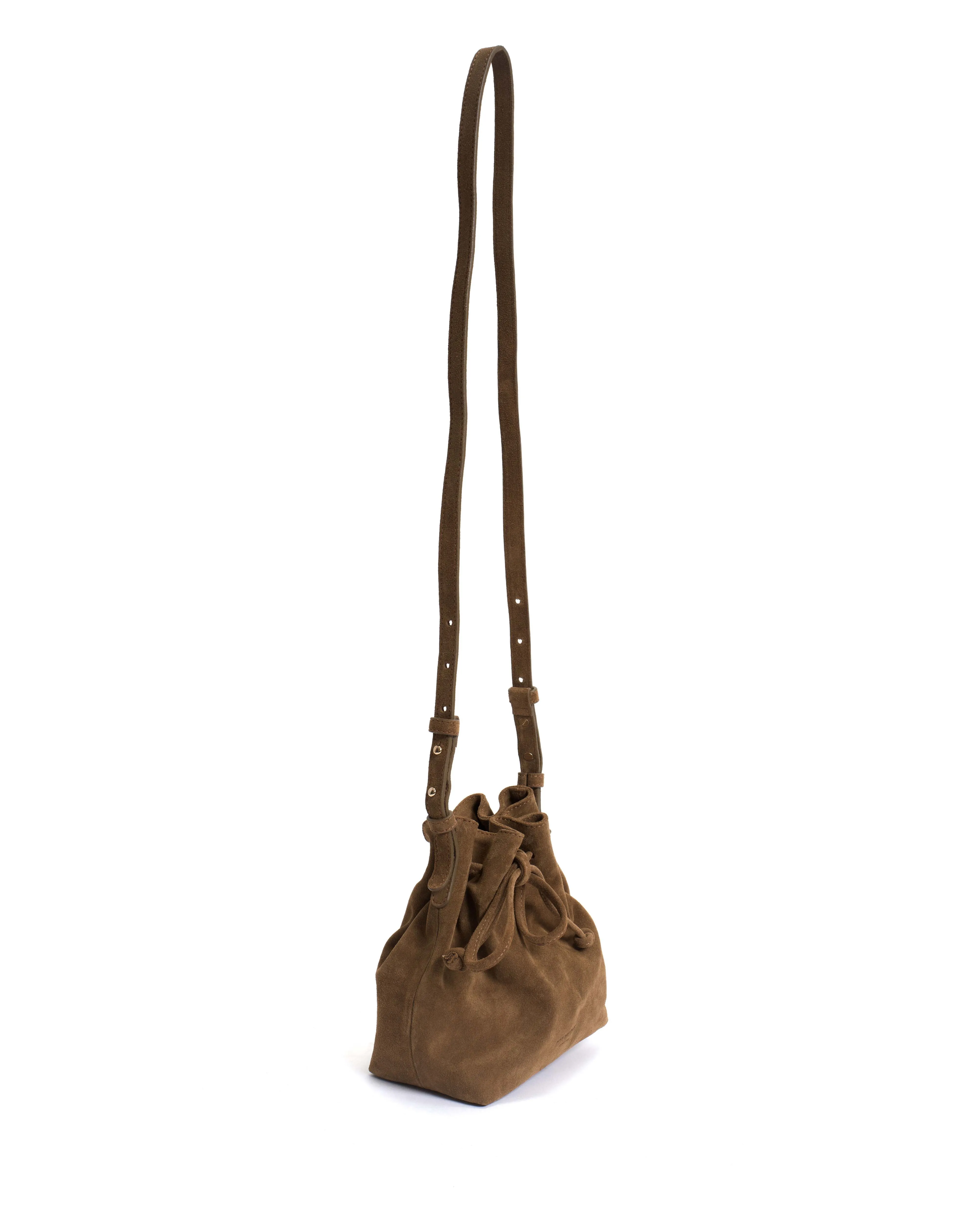 Kacey petite bucket bag Calf suede Cinnamon sold by Anonymous Copenhagen product image thumbnail 5