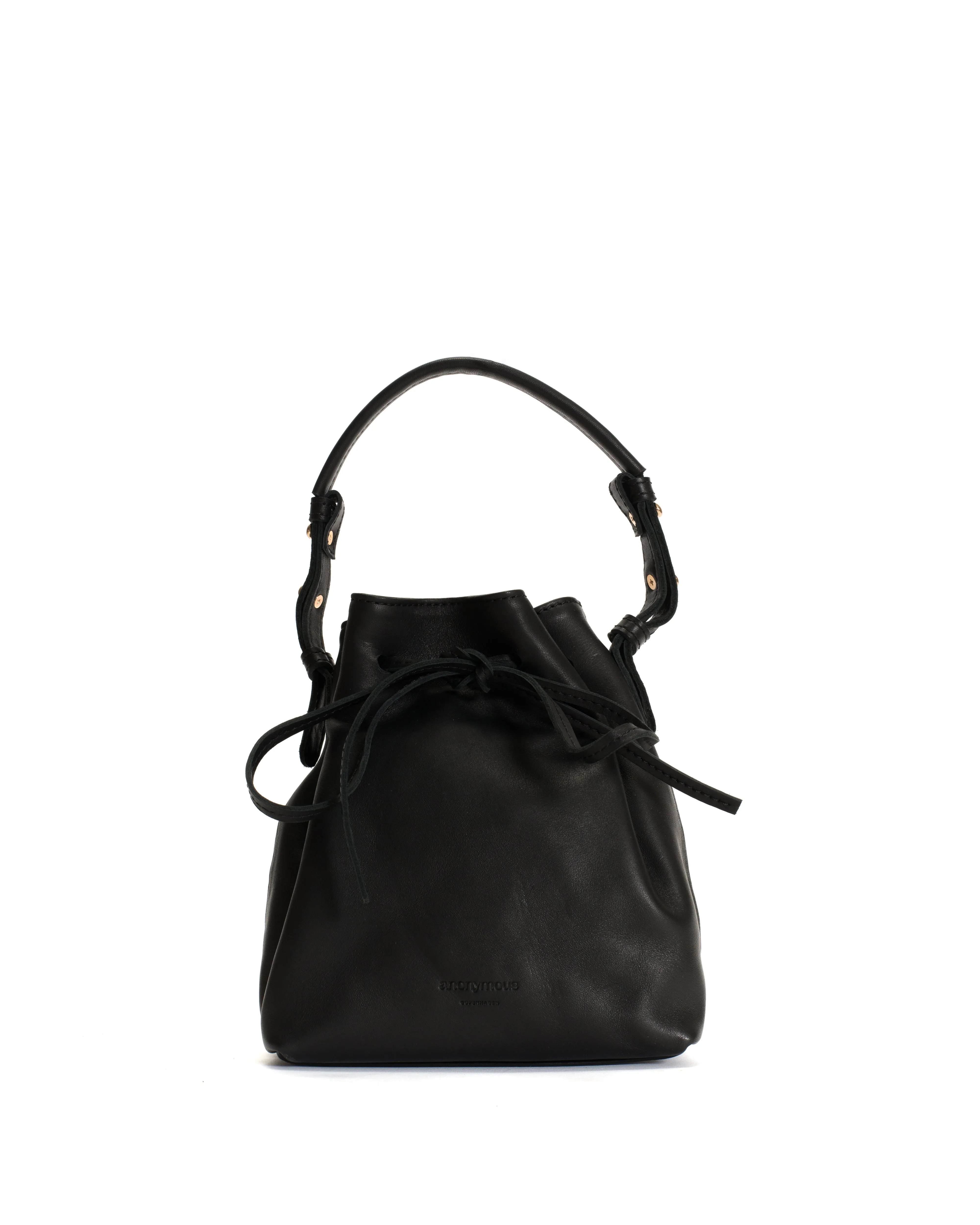 Kacey petite bucket bag Soft calf Black sold by Anonymous Copenhagen