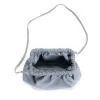 Hally petite cloud bag Shiny lamb Lichen blue sold by Anonymous Copenhagen