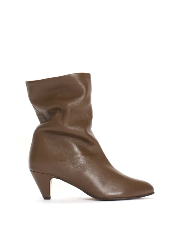 Vully 50 stiletto Soft calf Dark taupe sold by Anonymous Copenhagen
