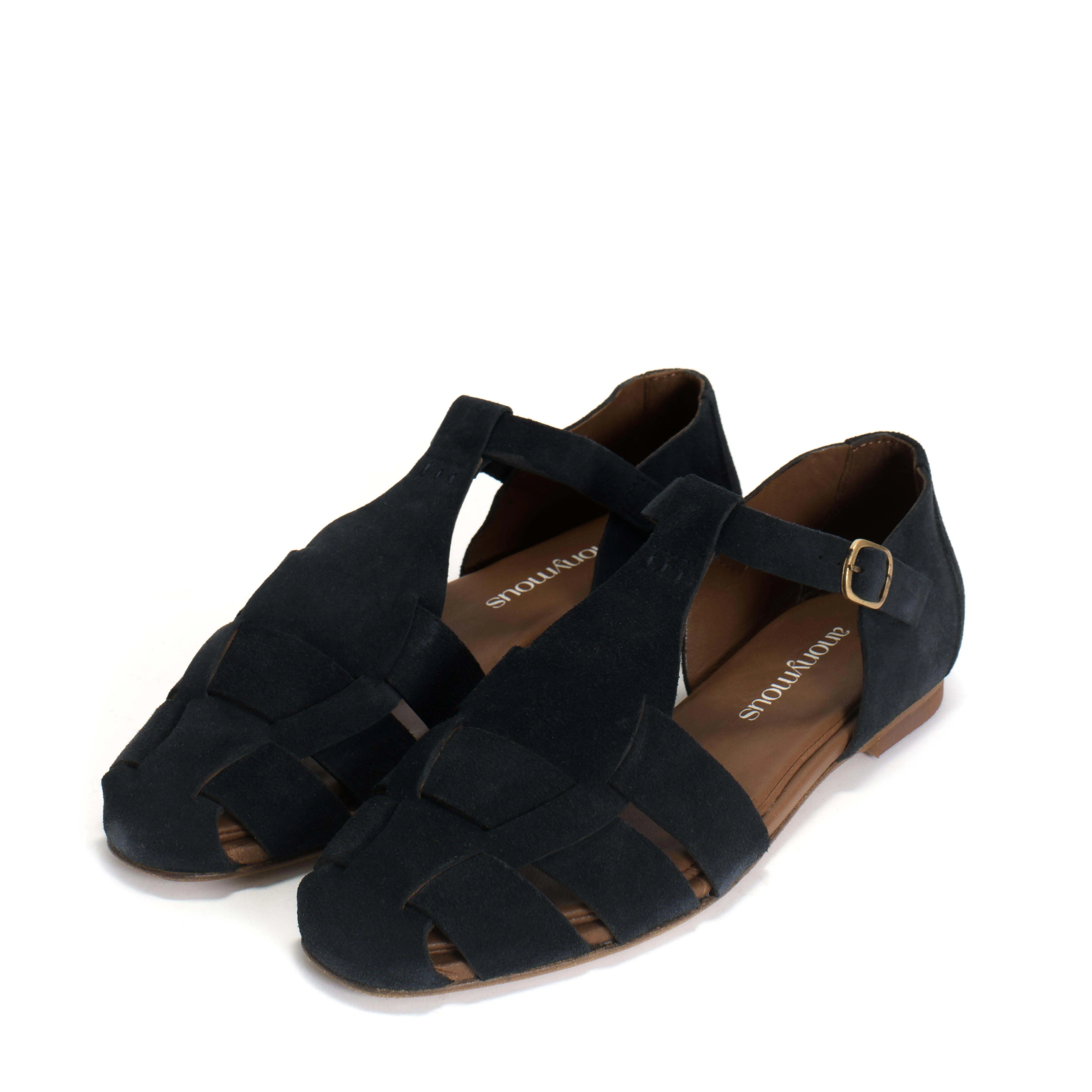 Lain flats Calf suede Dark blue sold by Anonymous Copenhagen product image thumbnail 2
