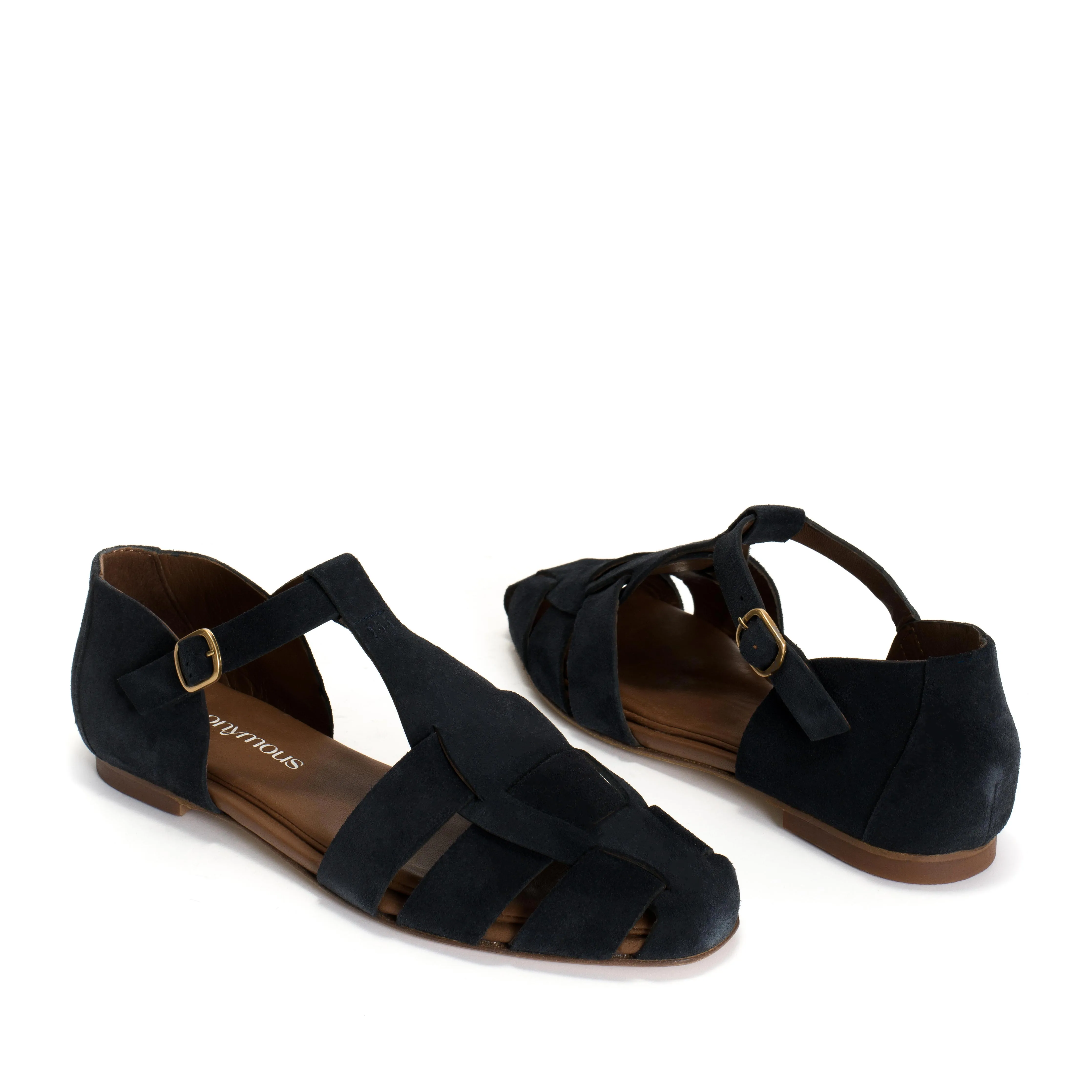 Lain flats Calf suede Dark blue sold by Anonymous Copenhagen product image thumbnail 5