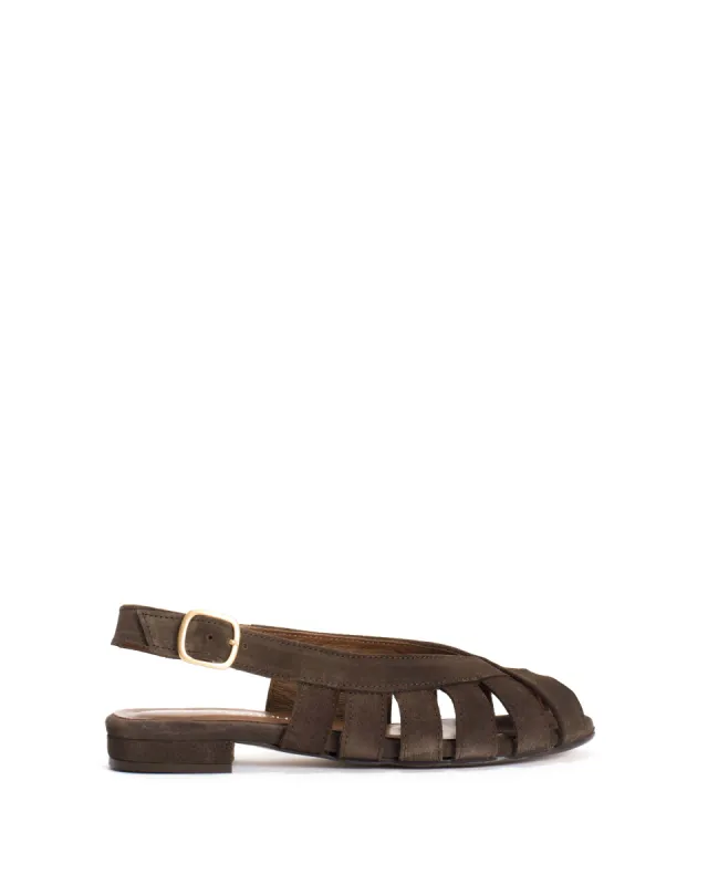 Sophie 20 Calf suede Coffee brown sold by Anonymous Copenhagen