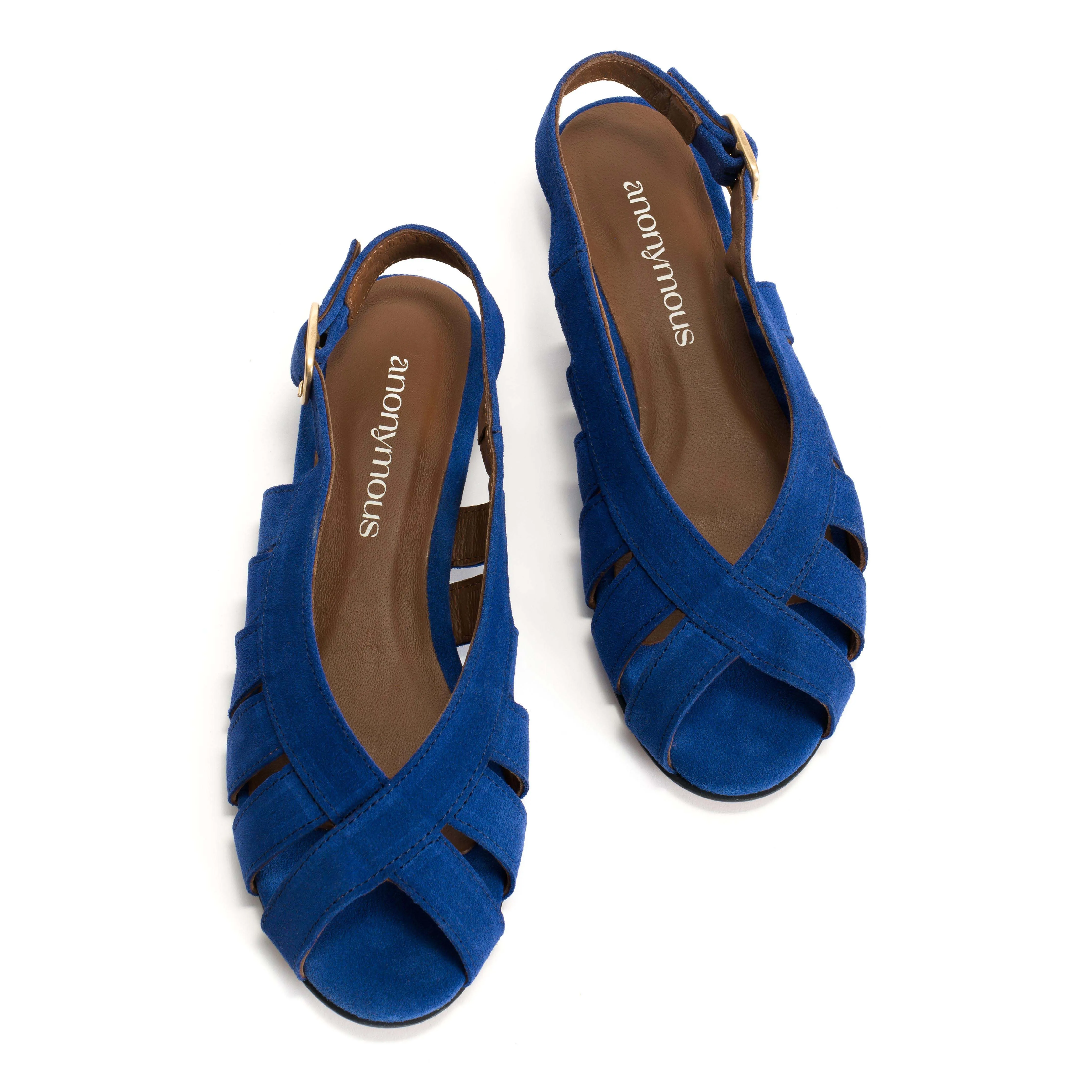 Sophie 20 Calf suede Electric blue sold by Anonymous Copenhagen product image thumbnail 3