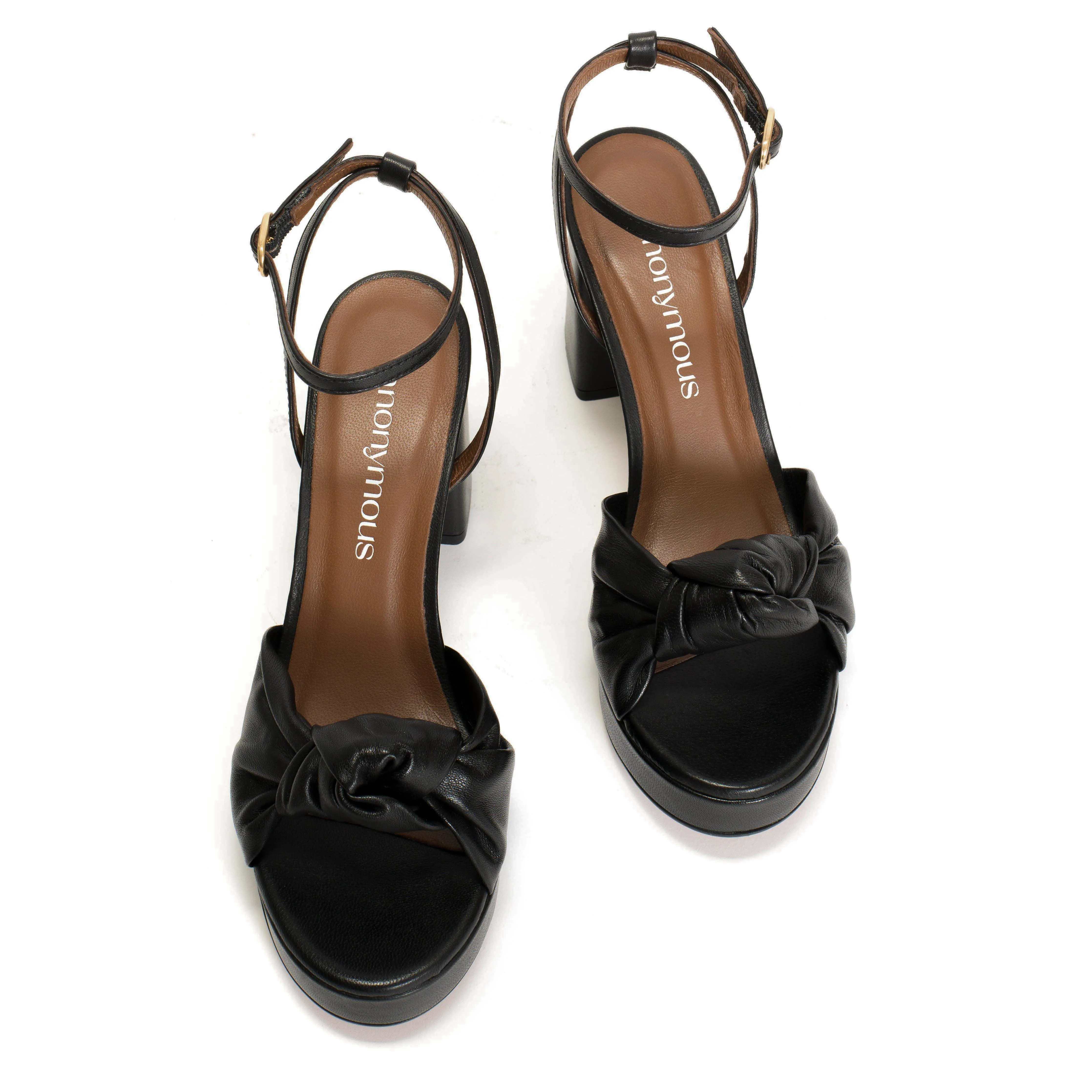 Aliza 85 platform Shiny lamb Black sold by Anonymous Copenhagen product image thumbnail 3