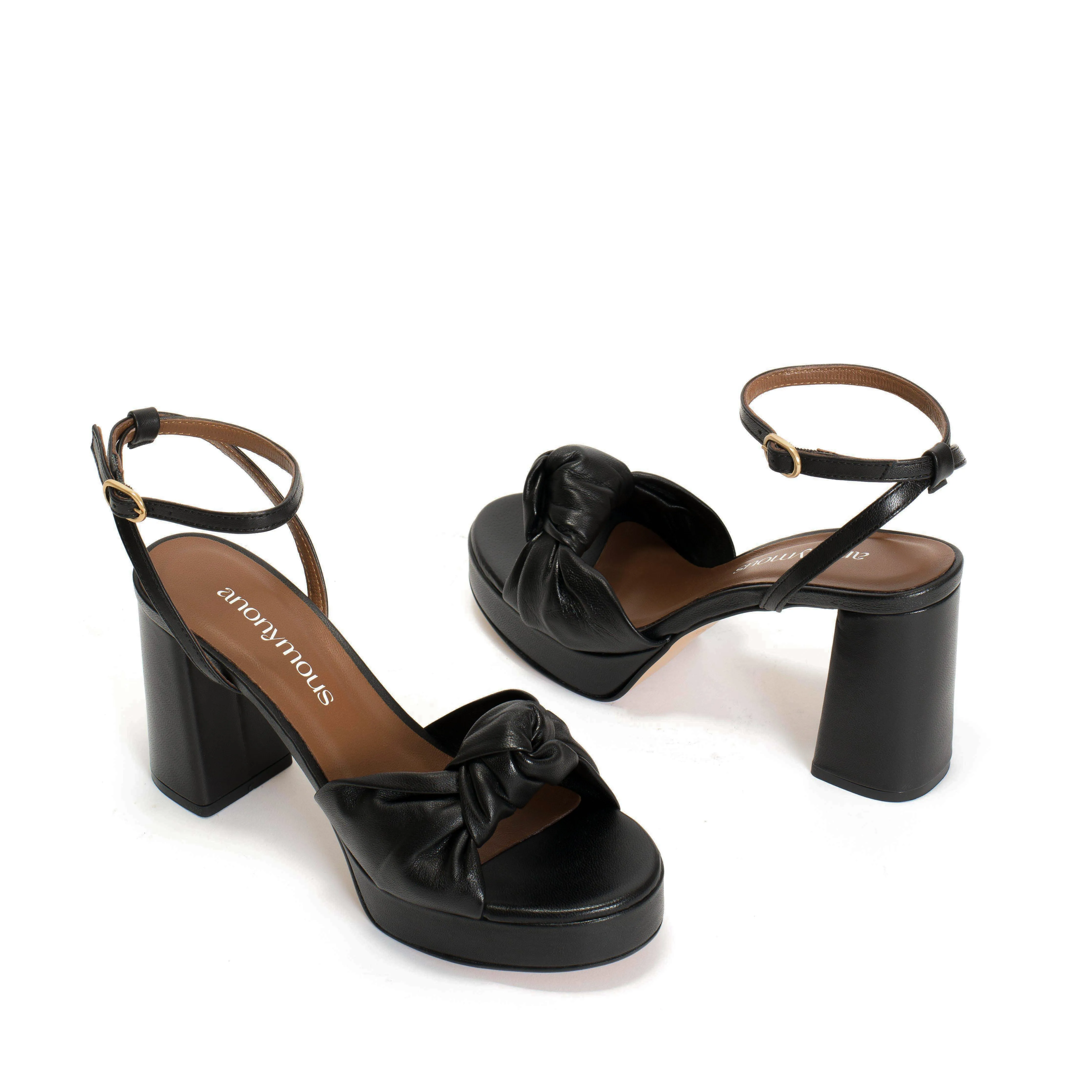 Aliza 85 platform Shiny lamb Black sold by Anonymous Copenhagen product image thumbnail 4