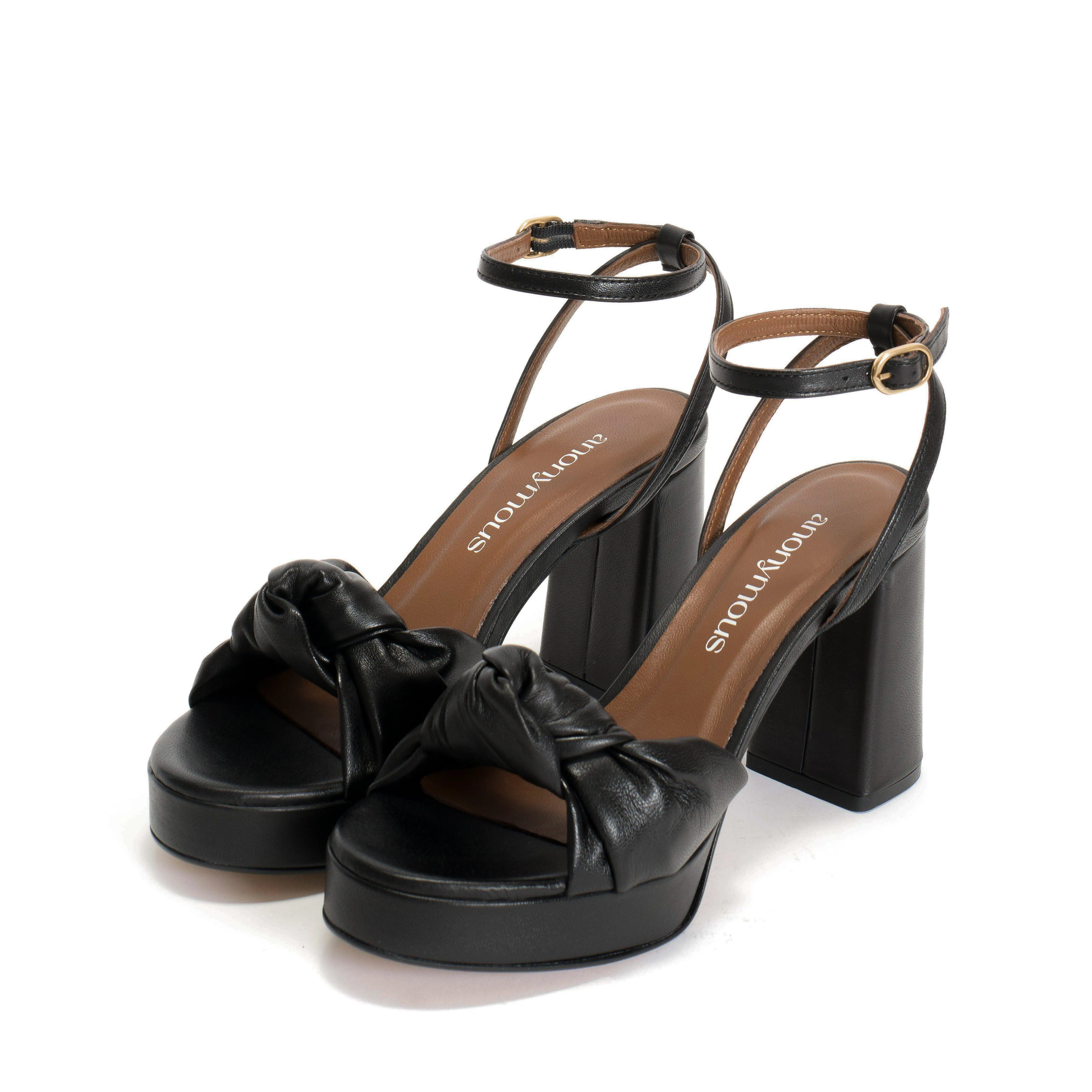 Aliza 85 platform Shiny lamb Black sold by Anonymous Copenhagen product image thumbnail 2