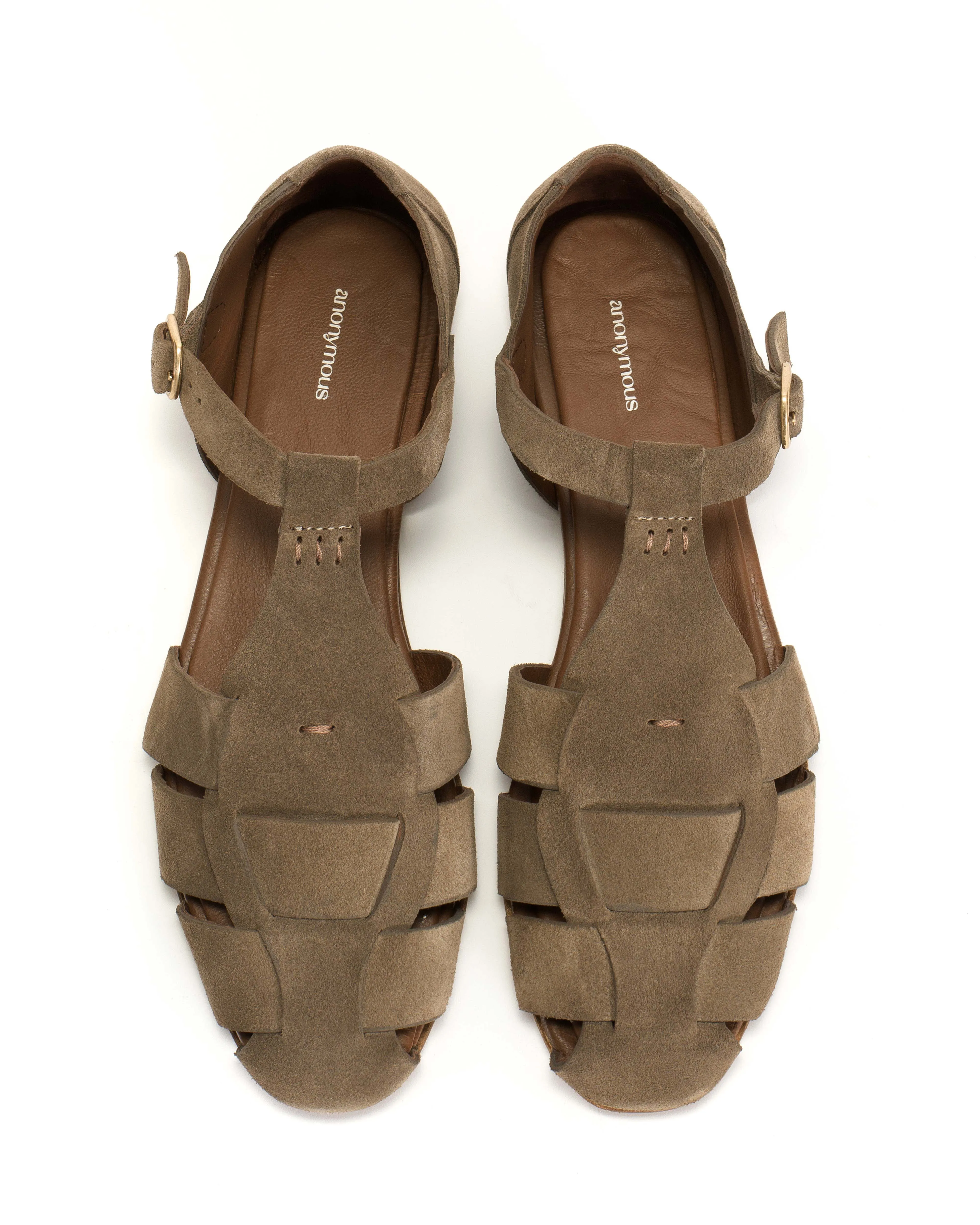 Lain flats Calf suede Mushroom sold by Anonymous Copenhagen product image thumbnail 3