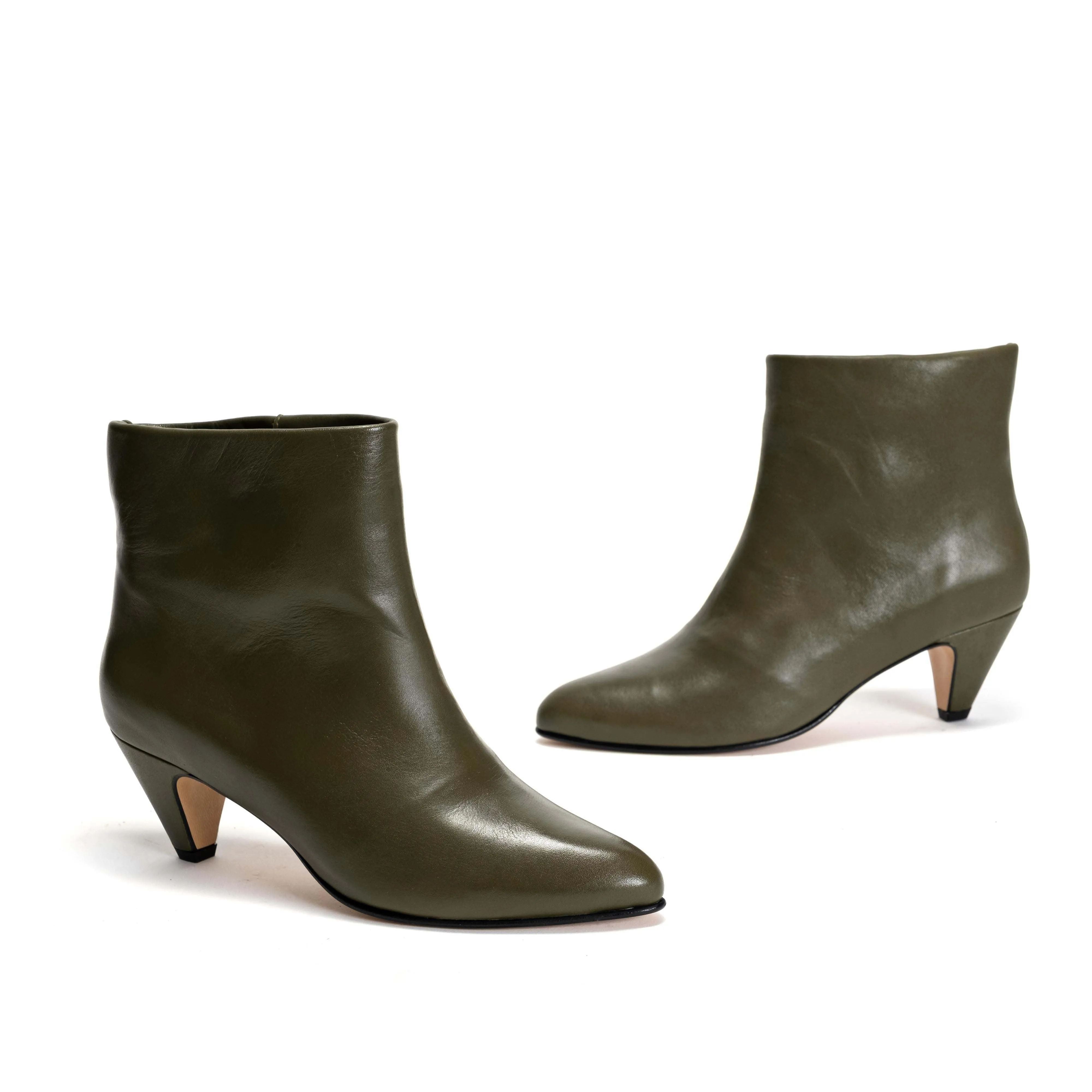 Hilly 50 stiletto Soft calf Olive green sold by Anonymous Copenhagen product image thumbnail 5