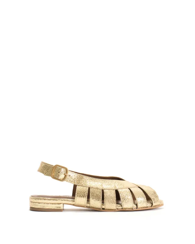 Sophie 20 Crackled metallic goat Gold sold by Anonymous Copenhagen