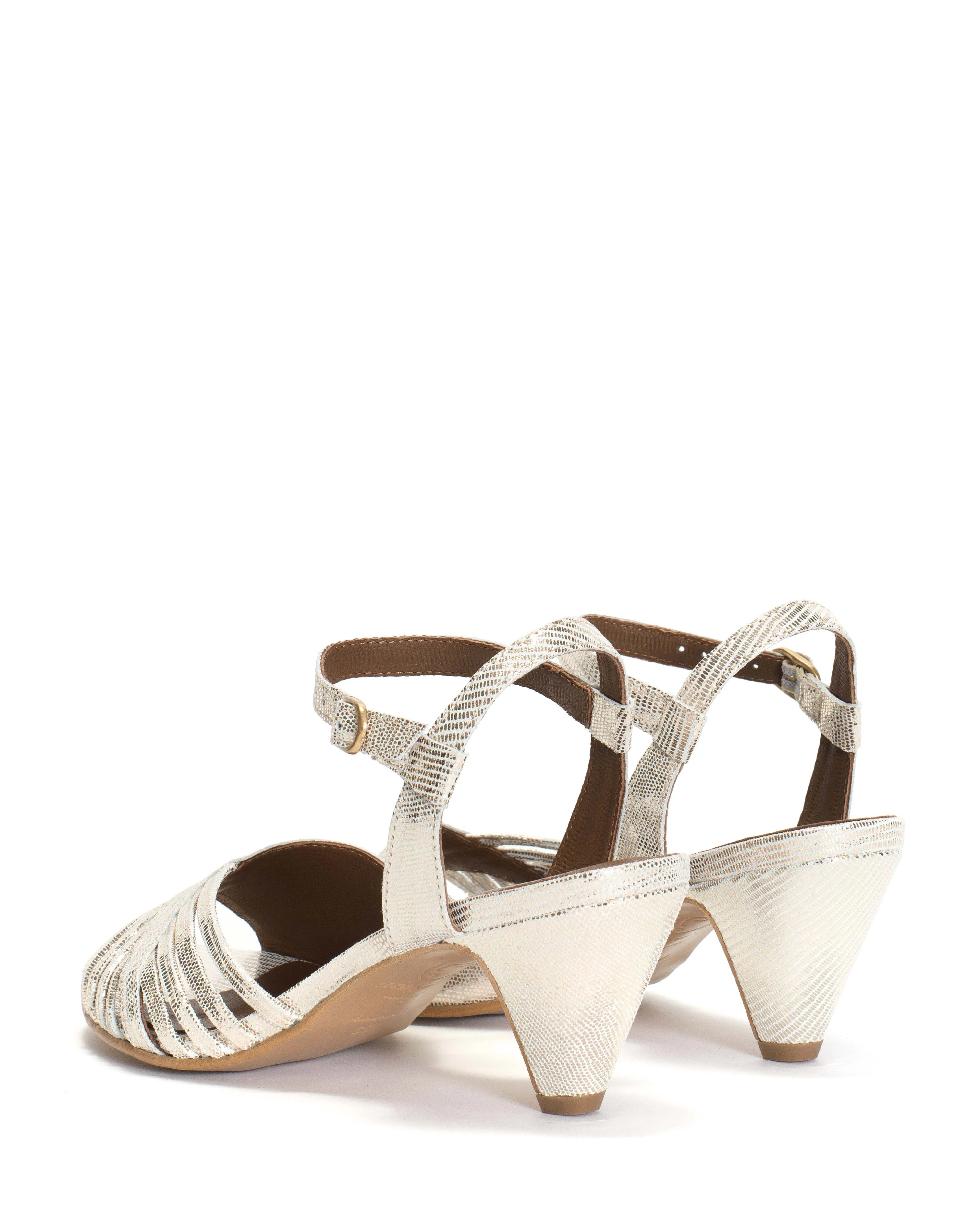 Hermine Lizard metallic goat Champagne sold by Anonymous Copenhagen product image thumbnail 4