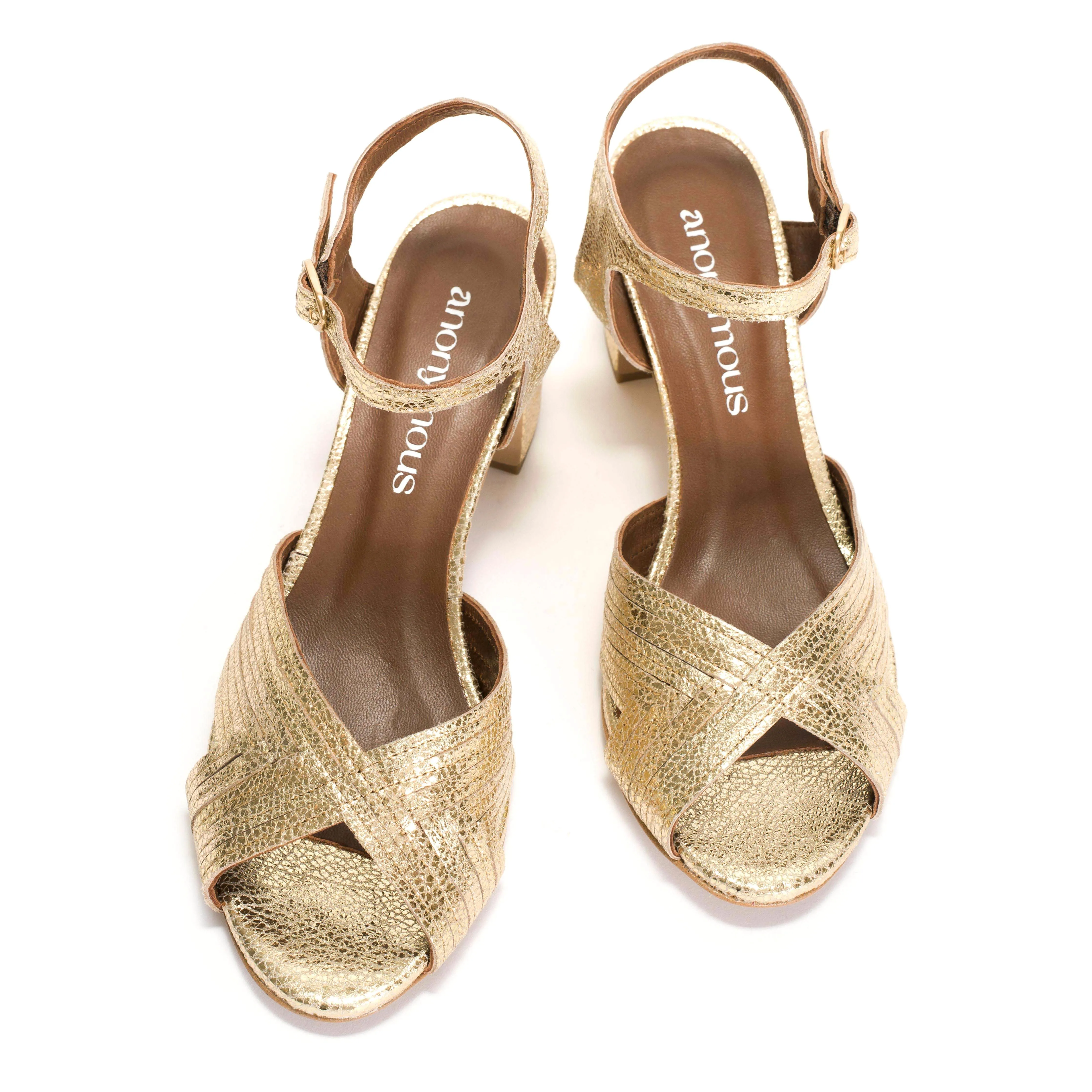Niabi 50 Crackled metallic goat Gold sold by Anonymous Copenhagen product image thumbnail 3