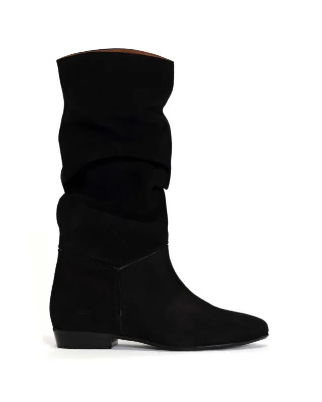 Jasmina 20 Calf suede & sleek leather Black sold by Anonymous Copenhagen