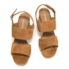 Belinda 55 Calf Suede Bamboo Brown sold by Anonymous Copenhagen