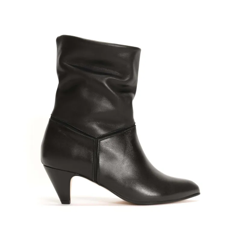 Jassi 50 stiletto Soft calf & suede leather Black sold by Anonymous Copenhagen