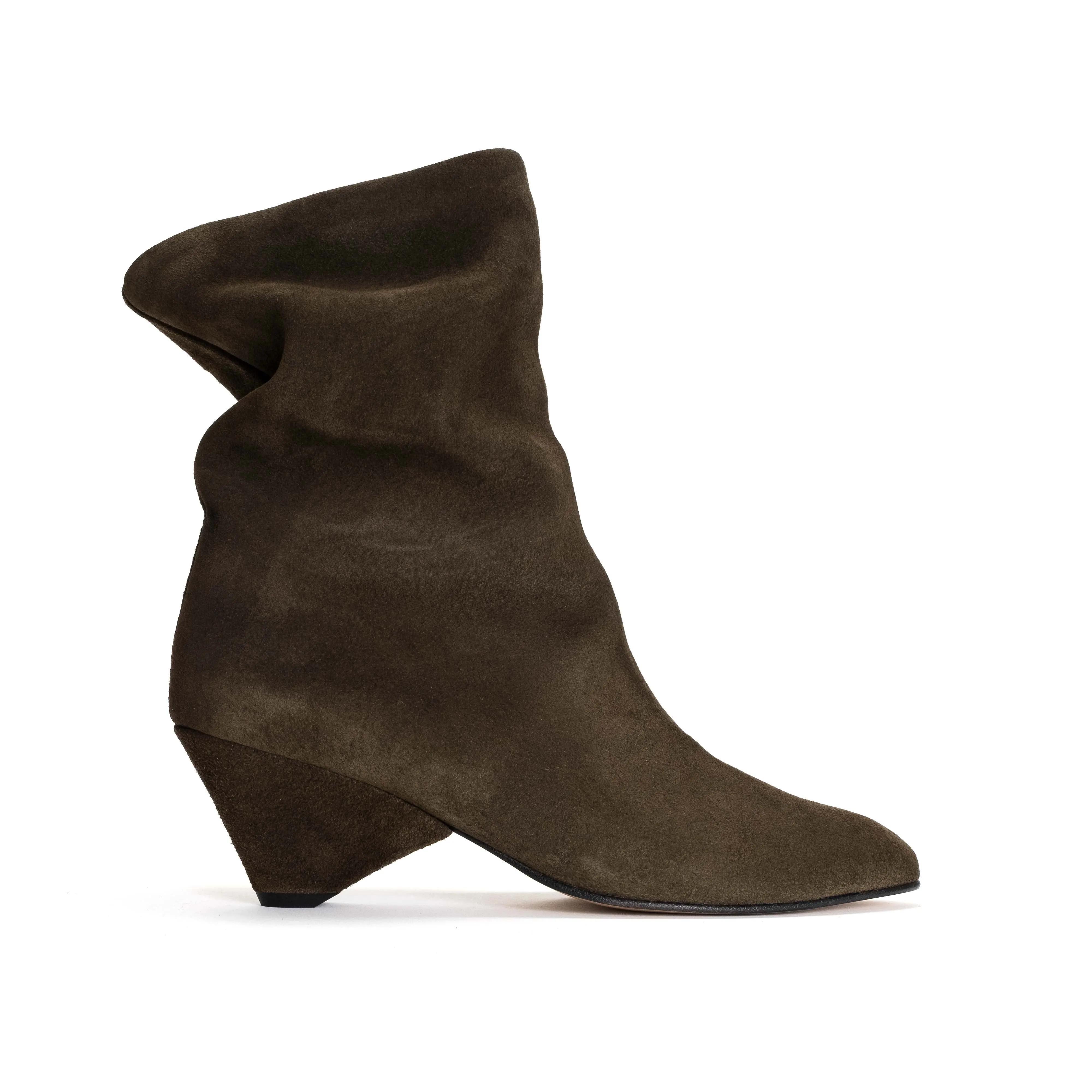 Vully 50 Triangle Calf Suede Moss green sold by Anonymous Copenhagen