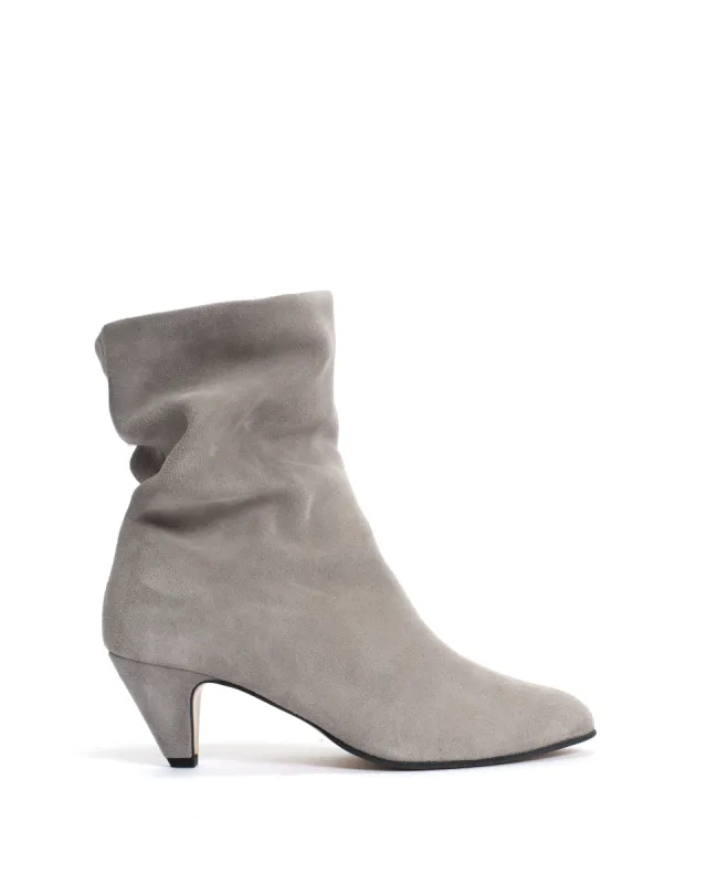 Vully 50 Stiletto Calf Suede Asphalt grey sold by Anonymous Copenhagen