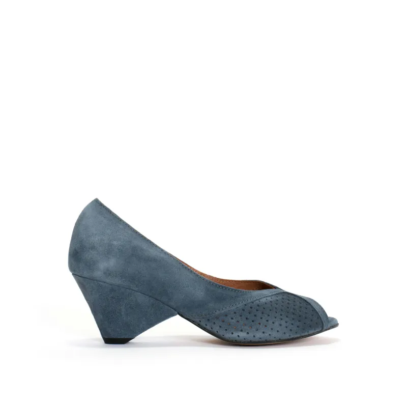 Tiffany triangle Calf suede Denim blue sold by Anonymous Copenhagen