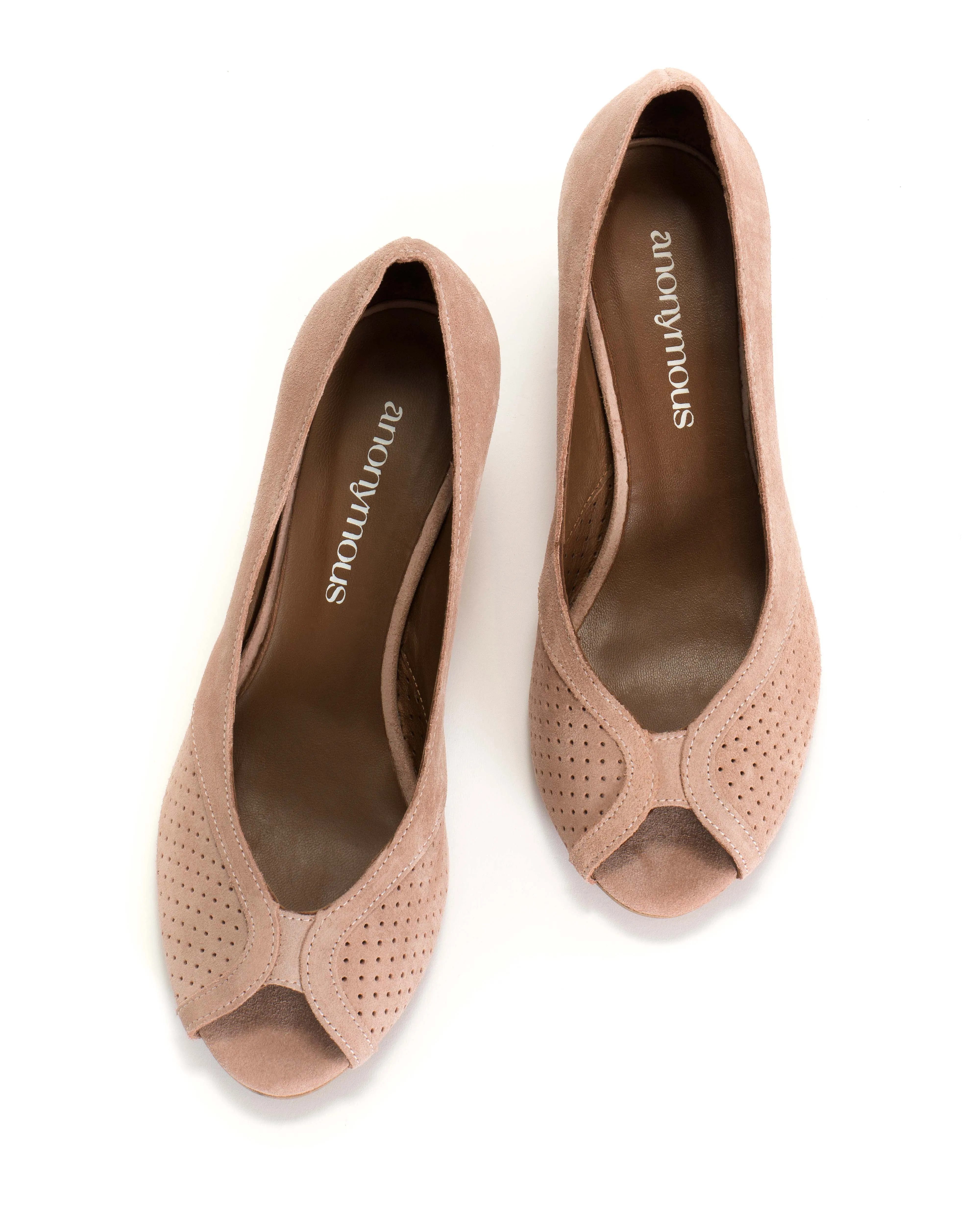 Tiffany triangle Calf suede Burned rose sold by Anonymous Copenhagen product image thumbnail 4