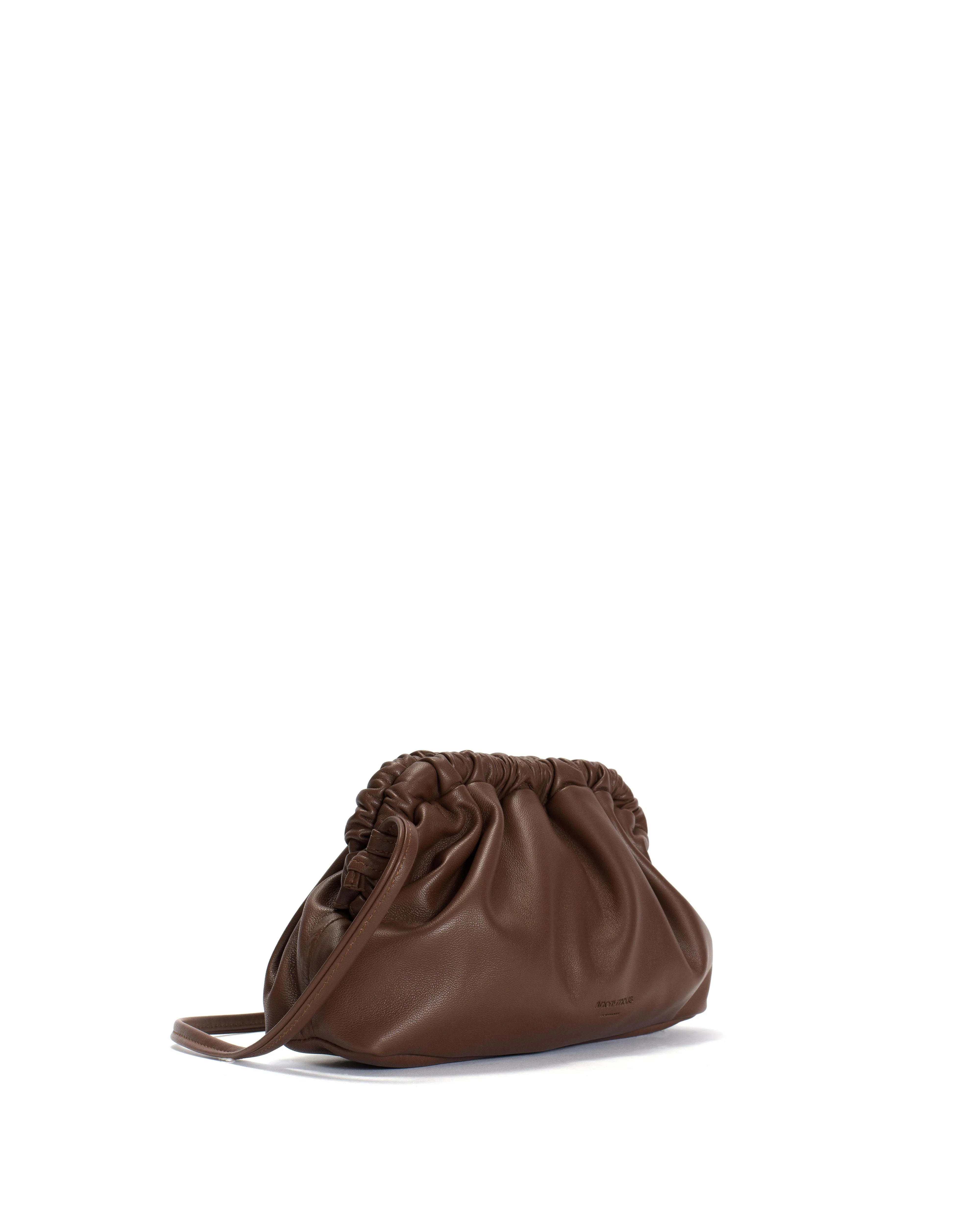 Hally petite cloud bag Silky lamb Chocolate sold by Anonymous Copenhagen product image thumbnail 2