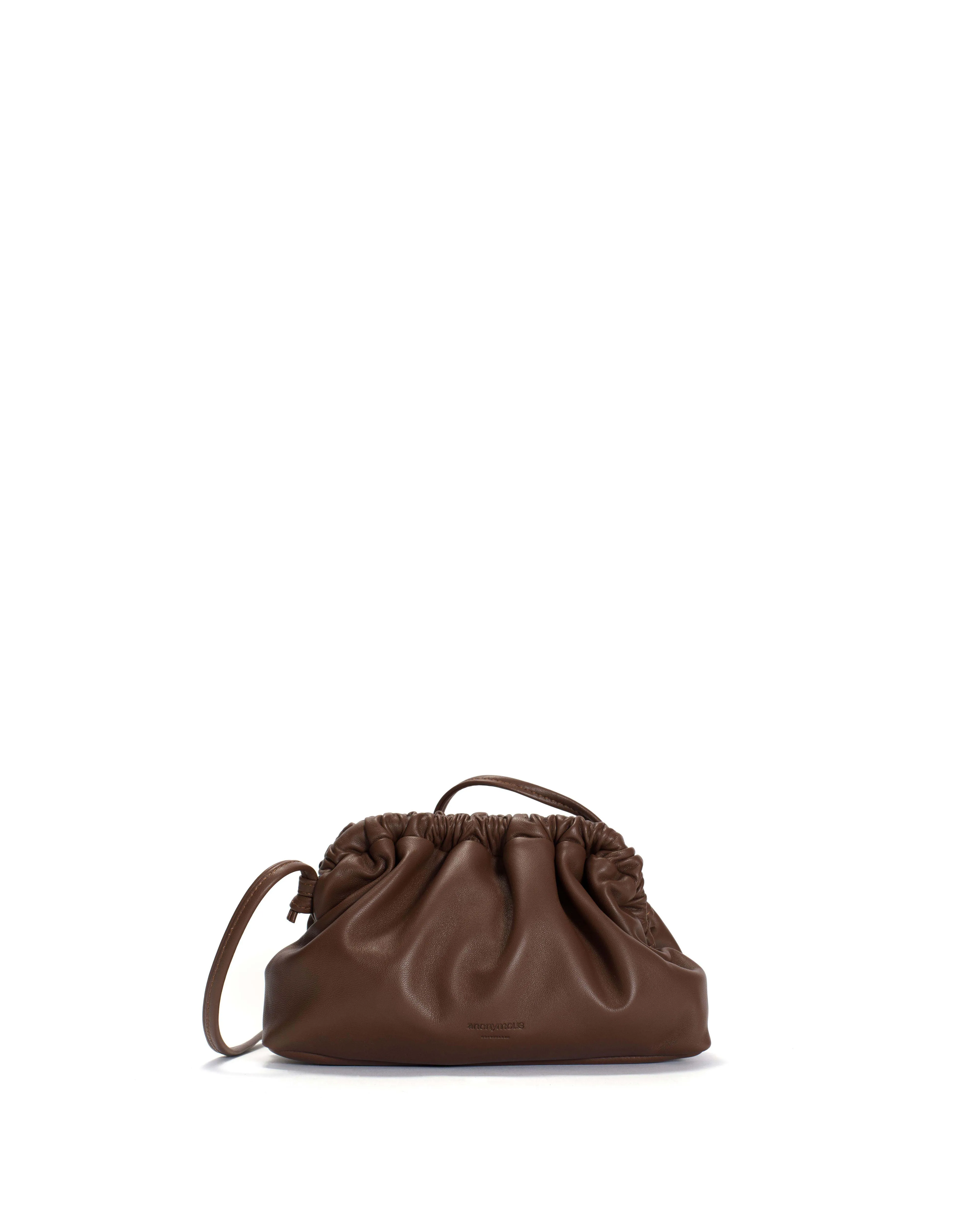 Hally petite cloud bag Silky lamb Chocolate sold by Anonymous Copenhagen