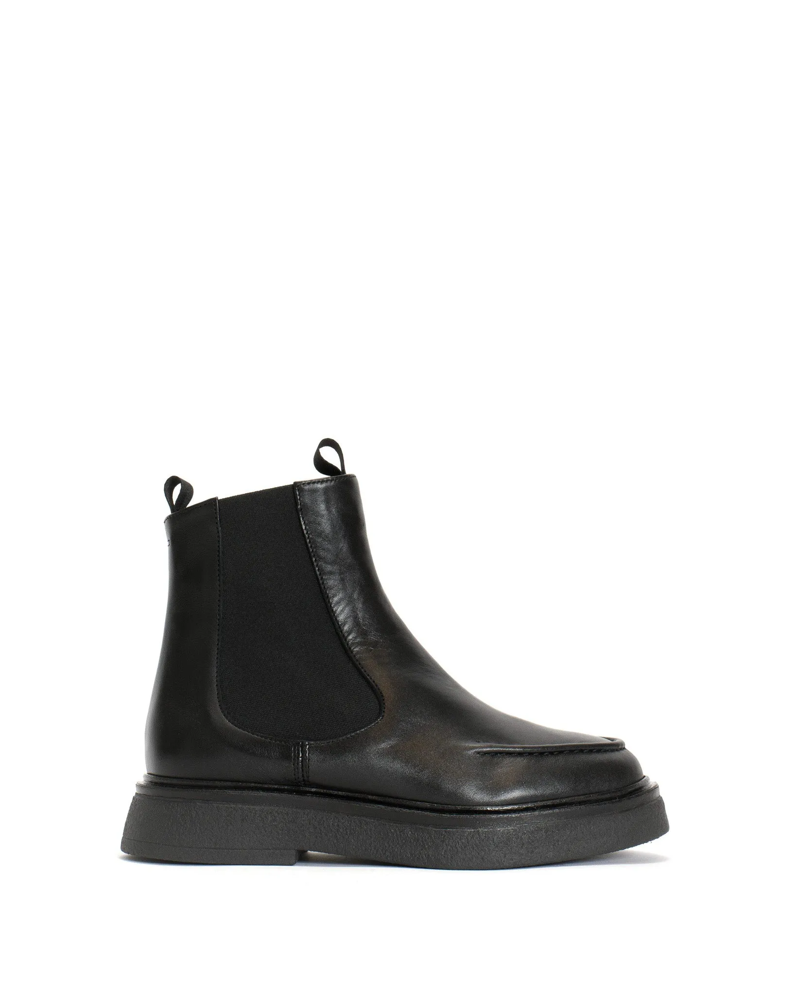Kikie flat platform Soft calf & sole Black & Black sold by Anonymous Copenhagen