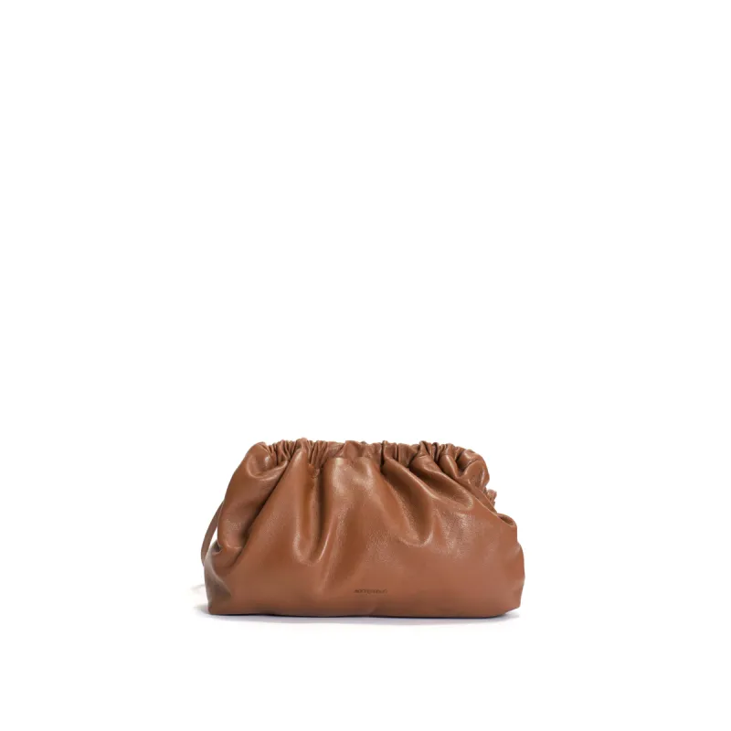 Hally petite cloud bag Shiny lamb Hazelnut sold by Anonymous Copenhagen