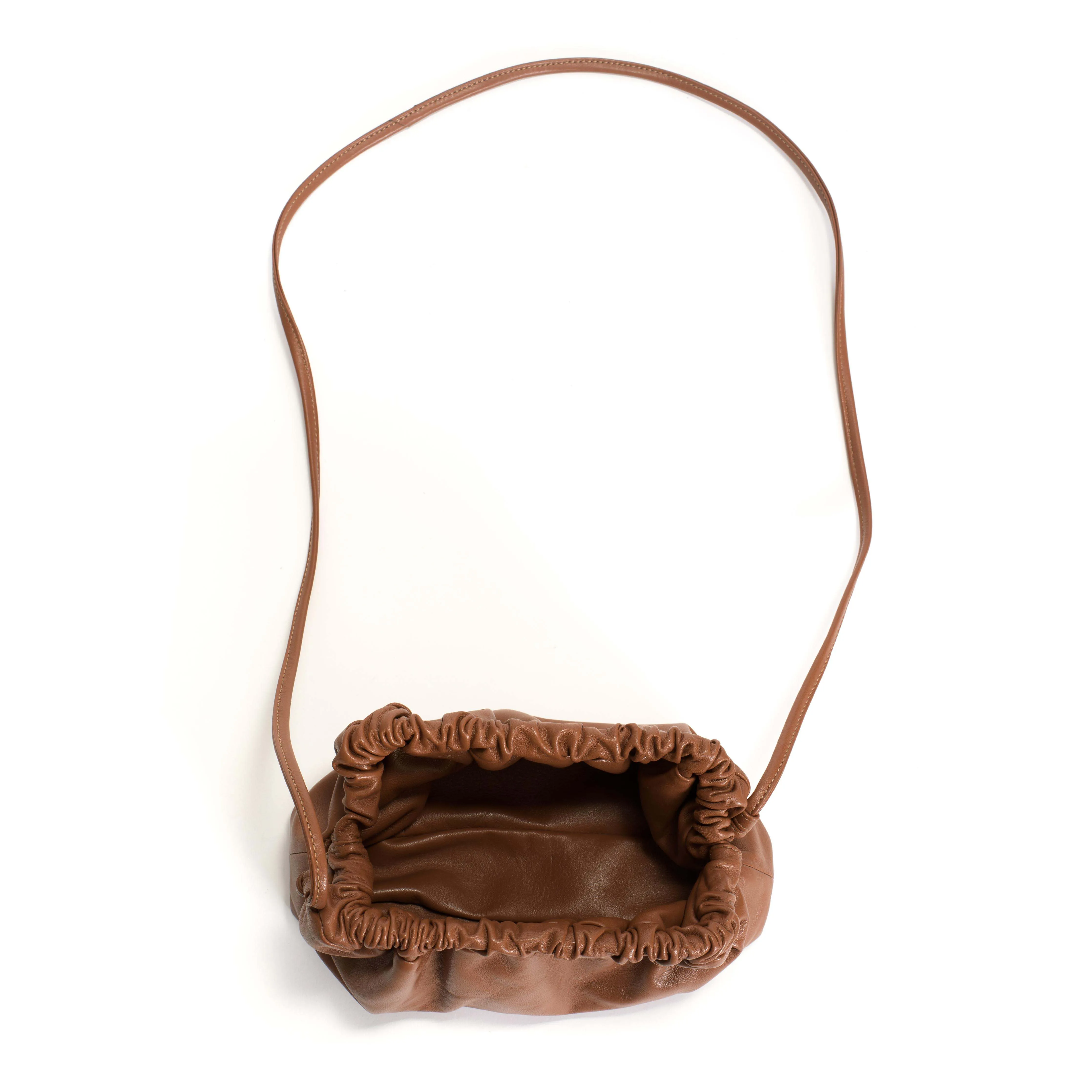 Hally petite cloud bag Shiny lamb Hazelnut sold by Anonymous Copenhagen product image thumbnail 3