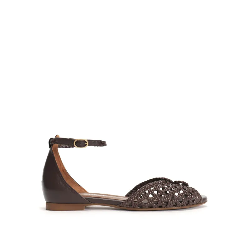 Lucy 10 Braided leather Coffee brown sold by Anonymous Copenhagen