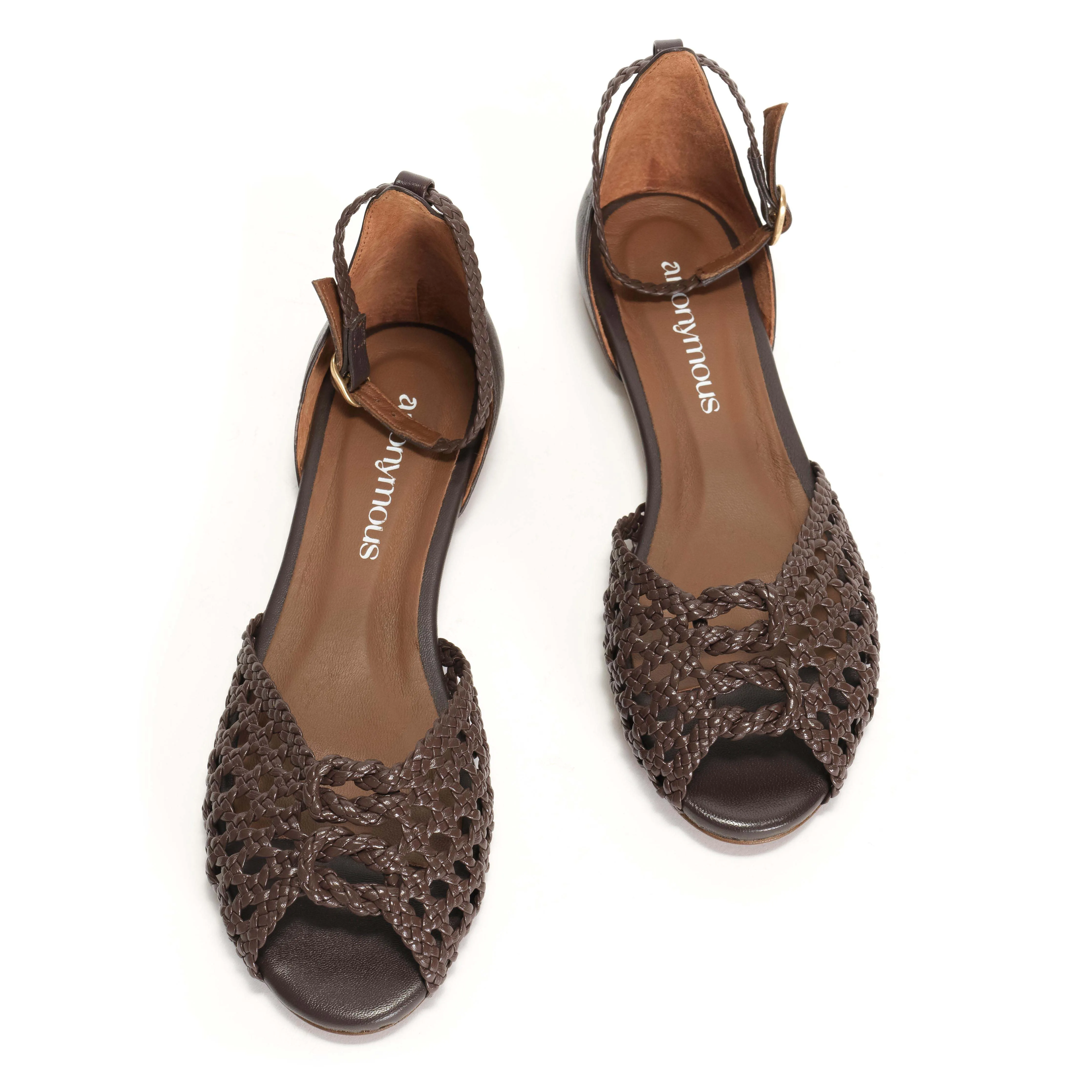 Lucy 10 Braided leather Coffee brown sold by Anonymous Copenhagen product image thumbnail 3