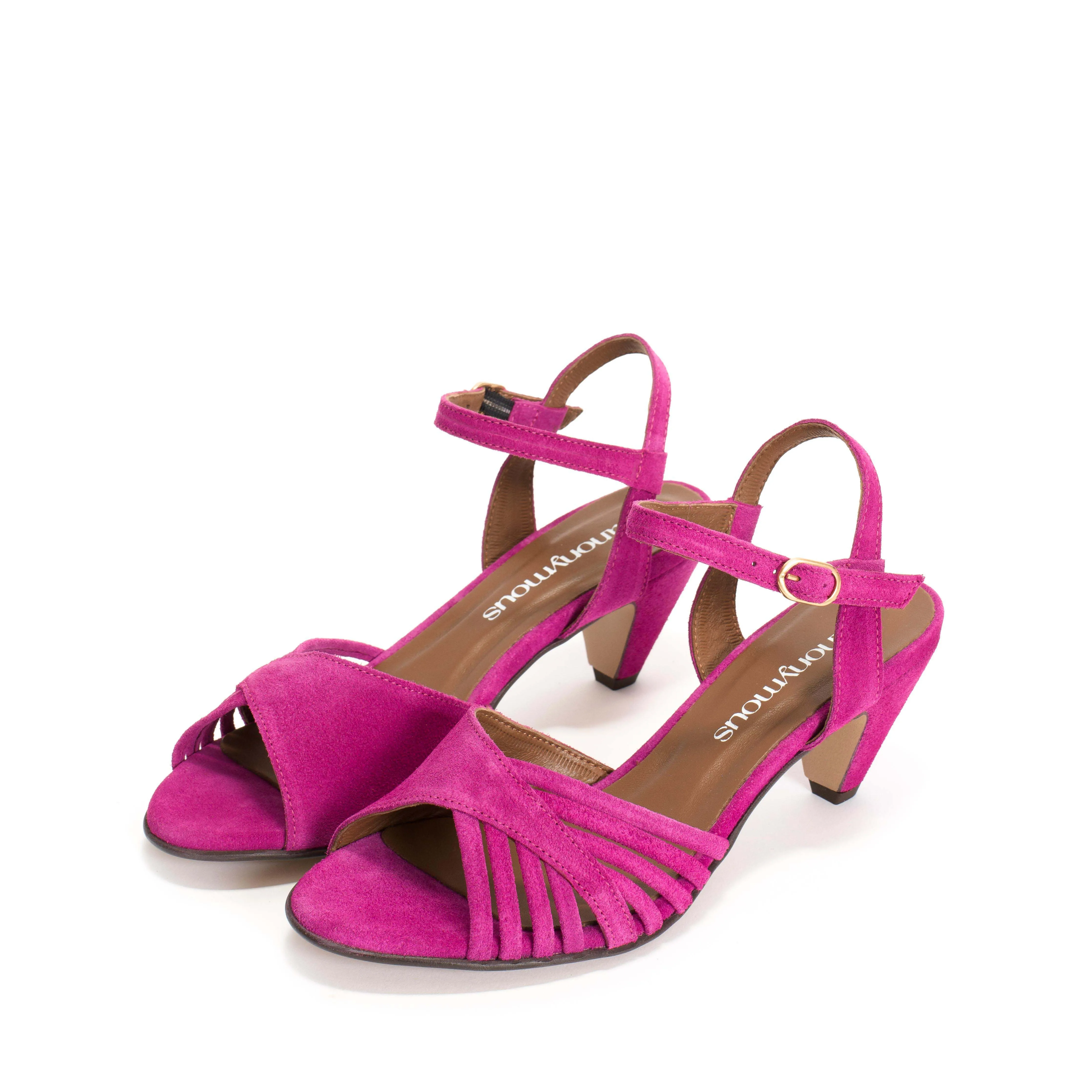 Hermine Calf suede Raspberry sold by Anonymous Copenhagen product image thumbnail 2